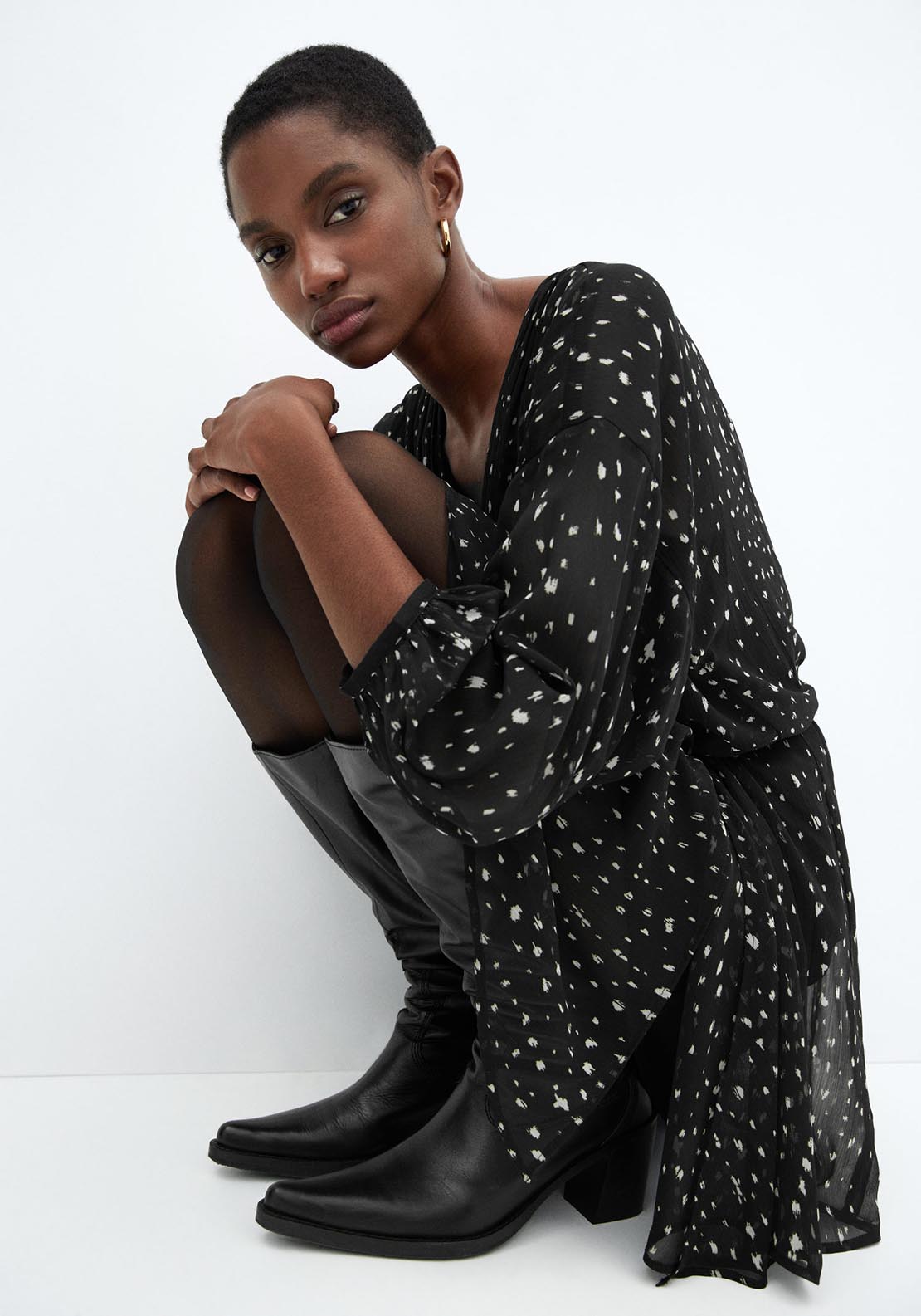 Mango Print wrap dress 4 Shaws Department Stores