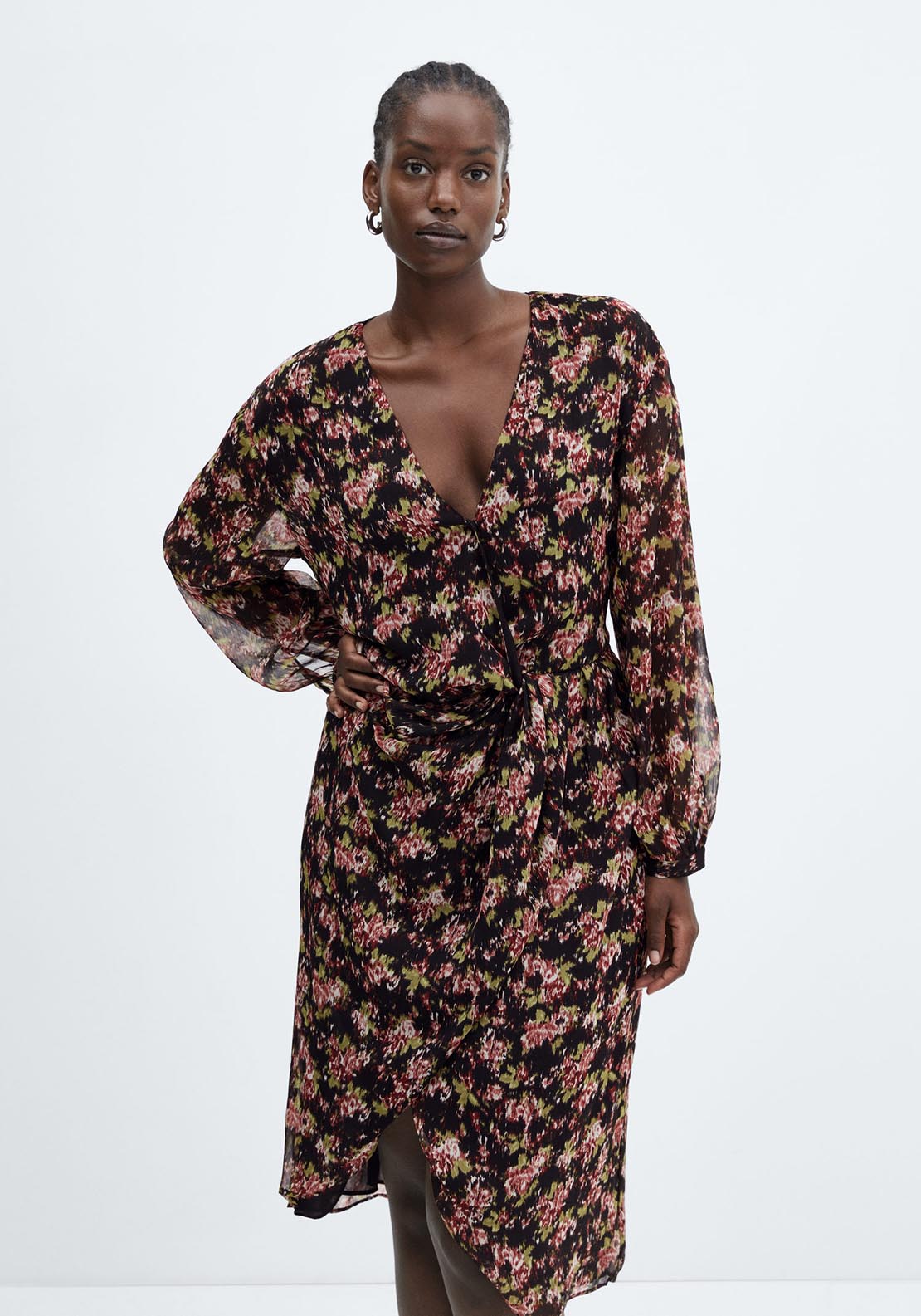 Mango Knot print dress 9 Shaws Department Stores