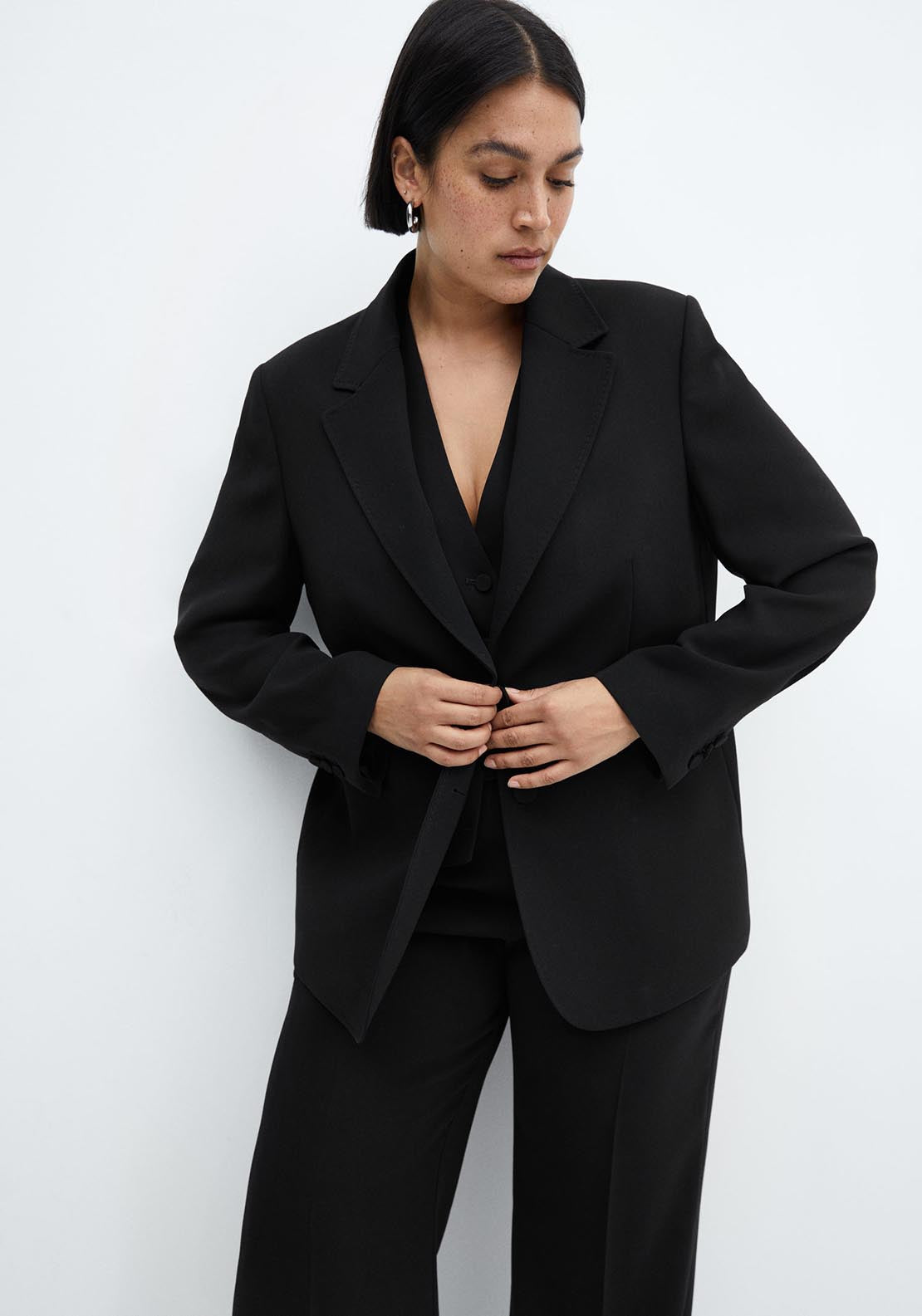 Mango Straight-fit suit jacket 1 Shaws Department Stores