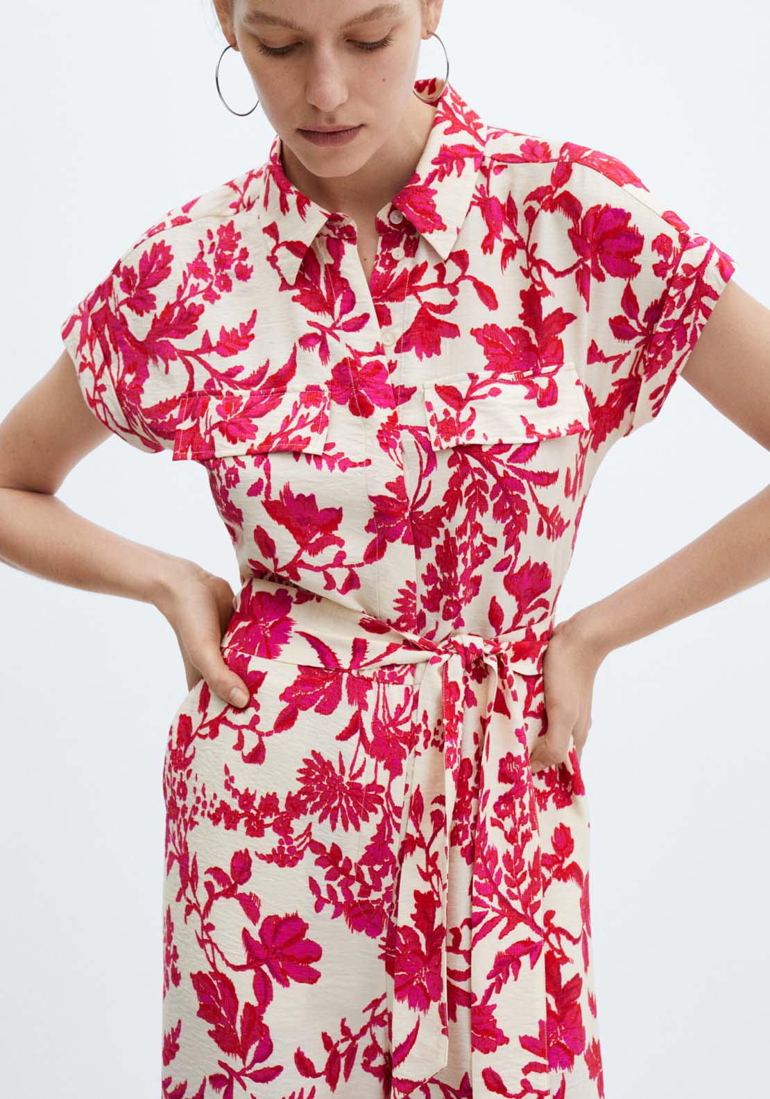 Mango Floral print jumpsuit 4 Shaws Department Stores