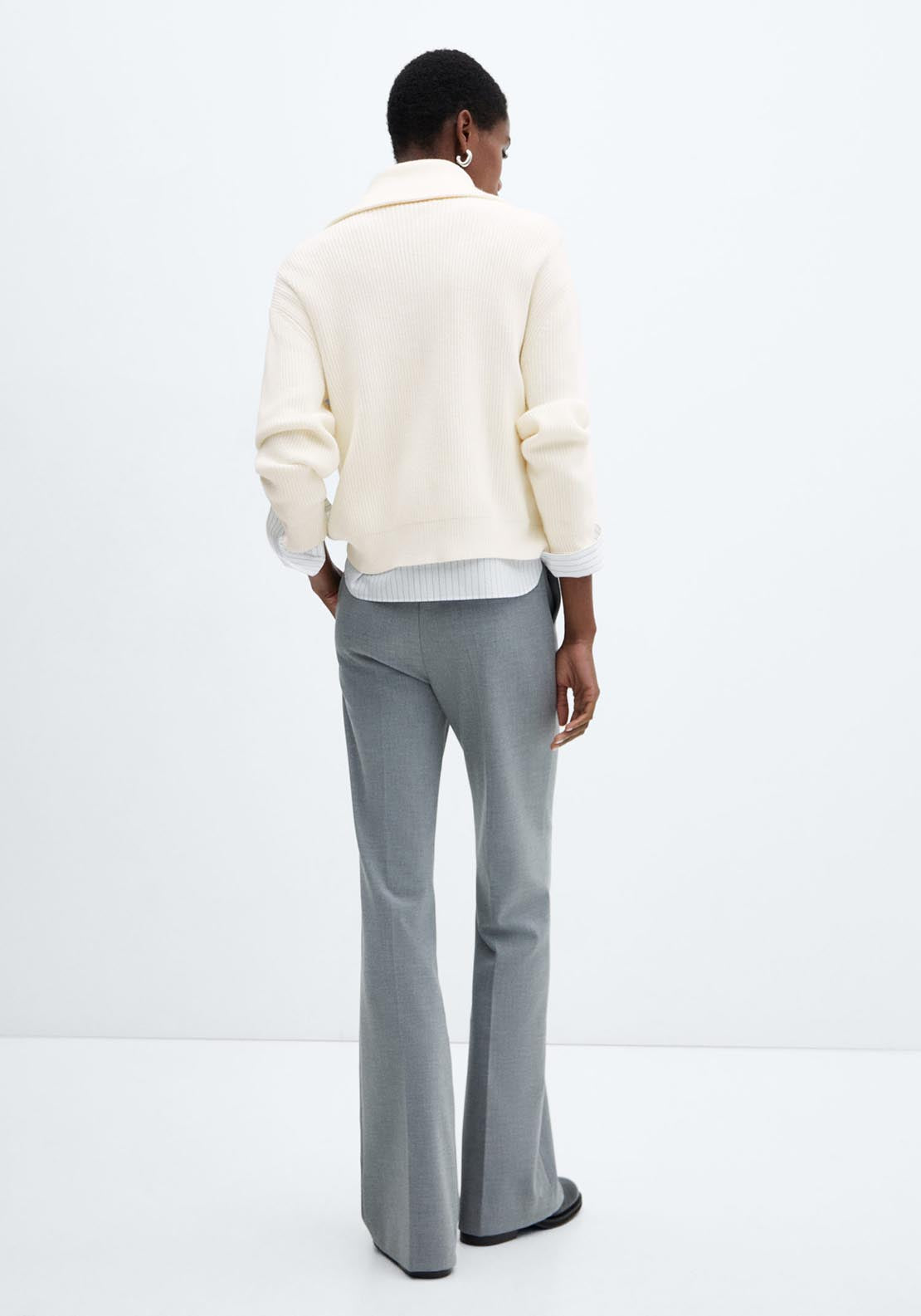 Mango Zip neck jumper 4 Shaws Department Stores