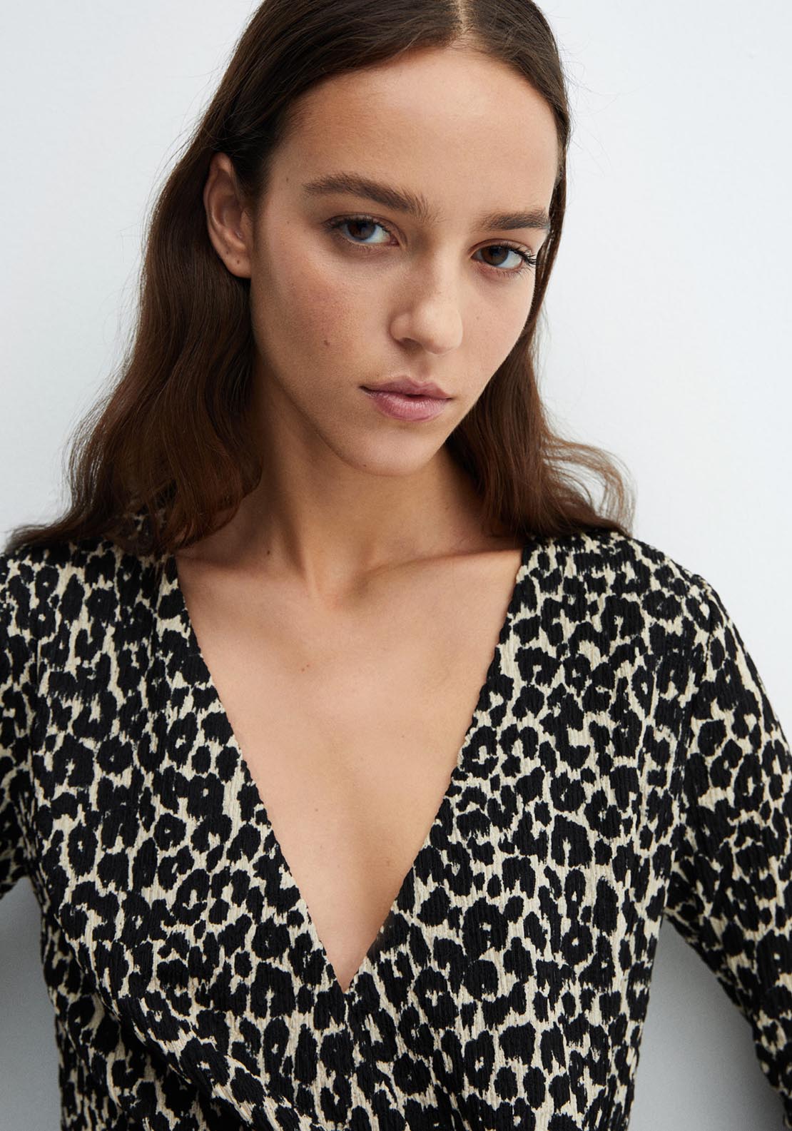 Mango Animal print texture dress 5 Shaws Department Stores
