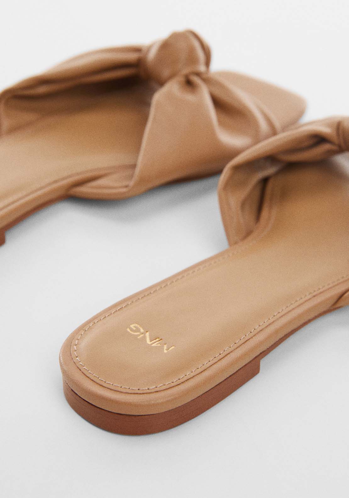 Mango Square toe knot sandal 3 Shaws Department Stores