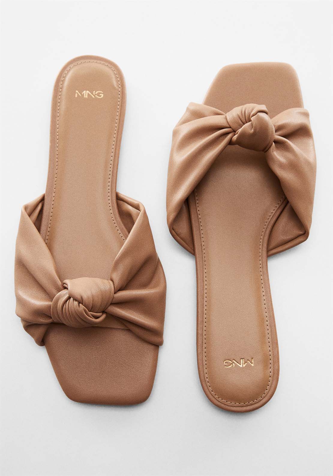 Mango Square toe knot sandal 2 Shaws Department Stores