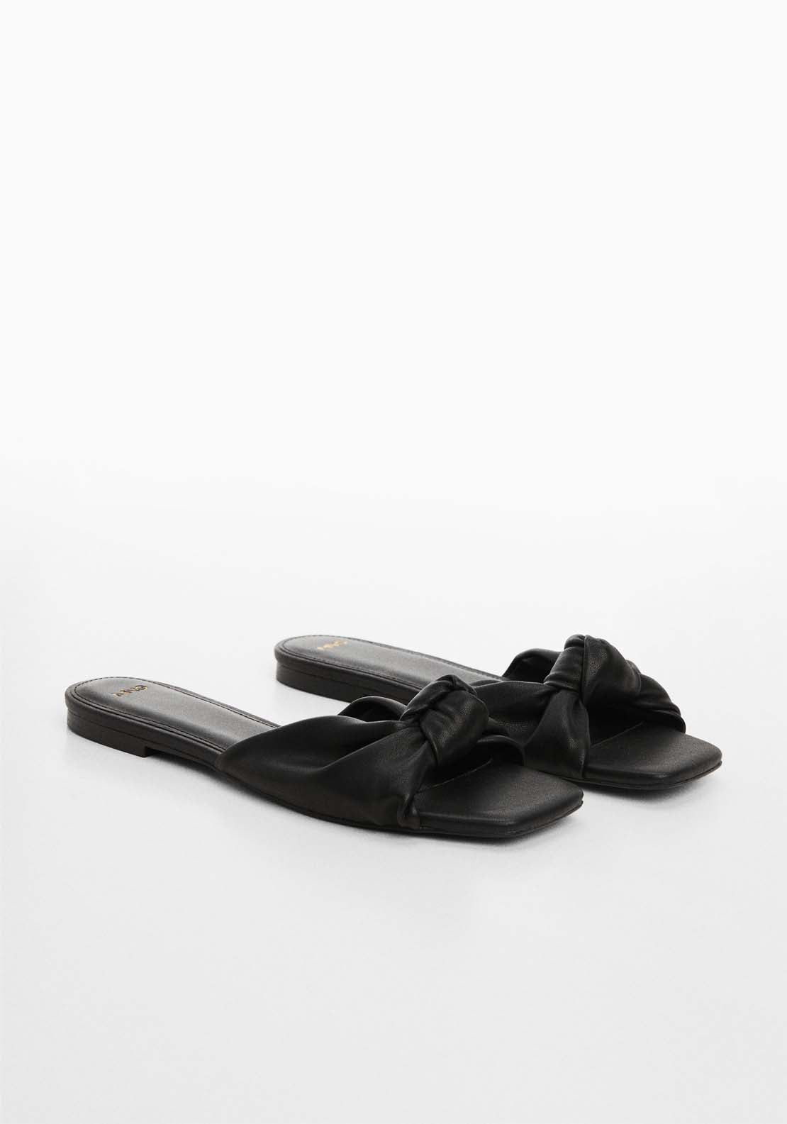 Mango Square toe knot sandal 2 Shaws Department Stores