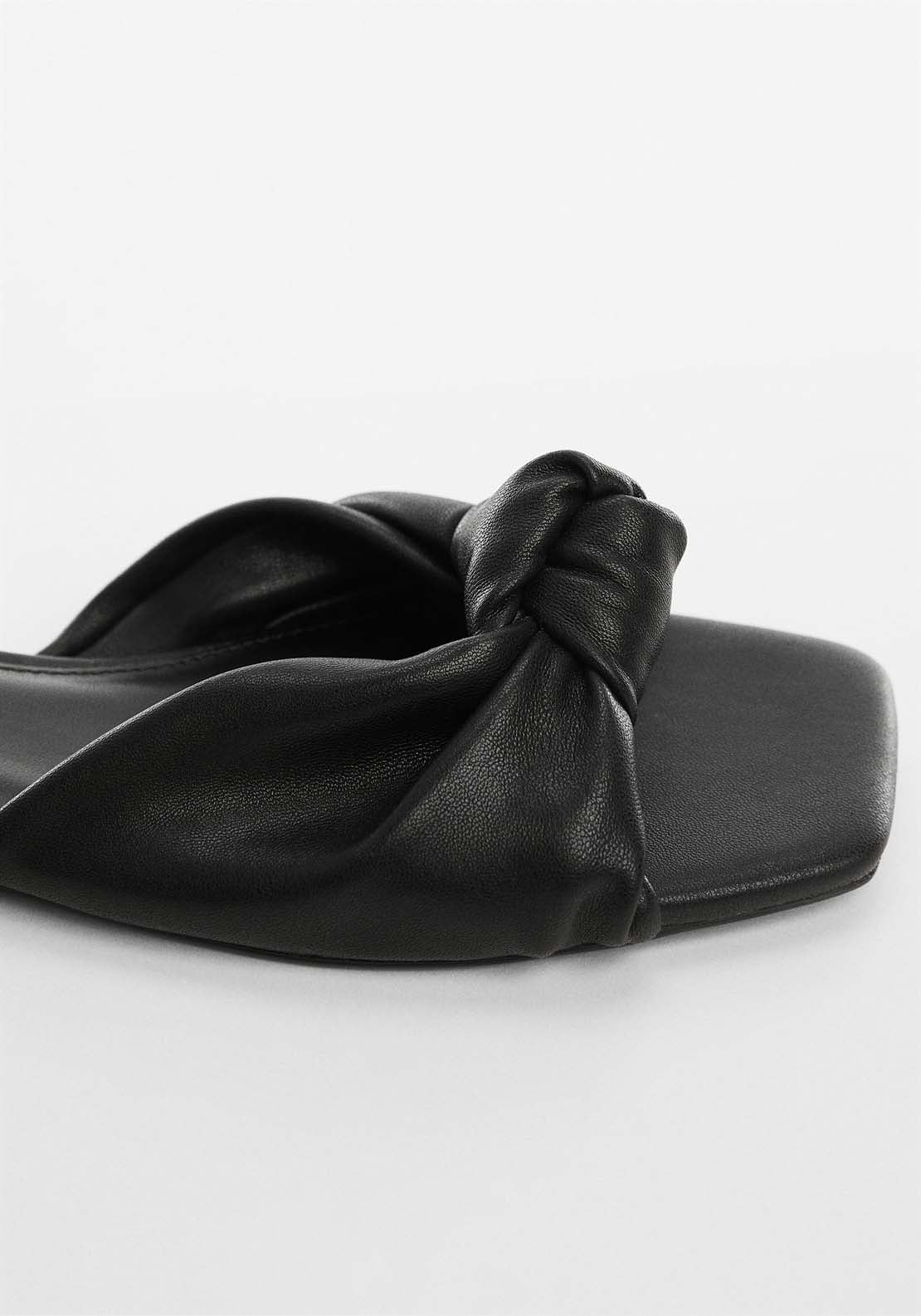 Mango Square toe knot sandal 3 Shaws Department Stores
