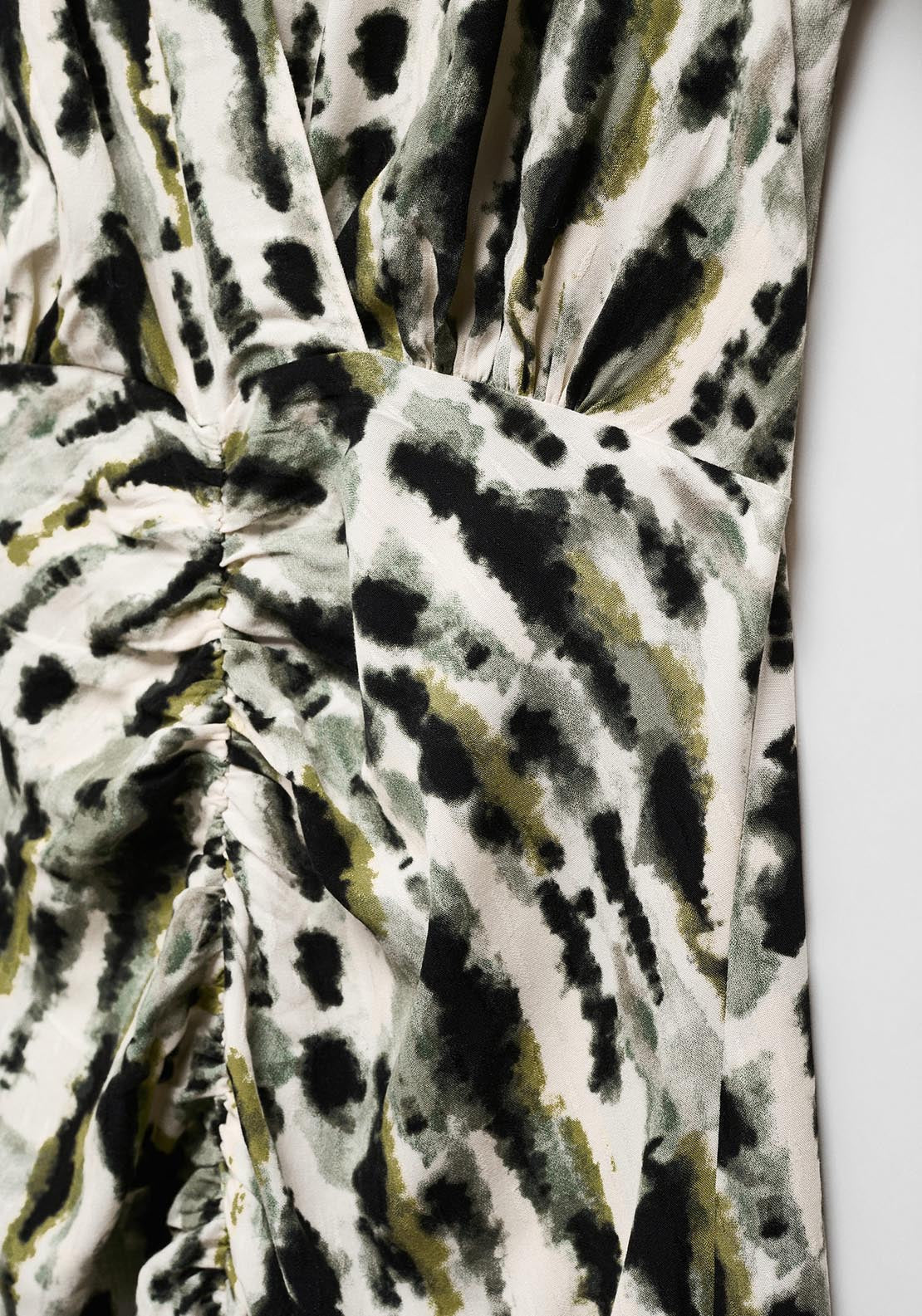 Mango Printed dress with ruffled detail 6 Shaws Department Stores