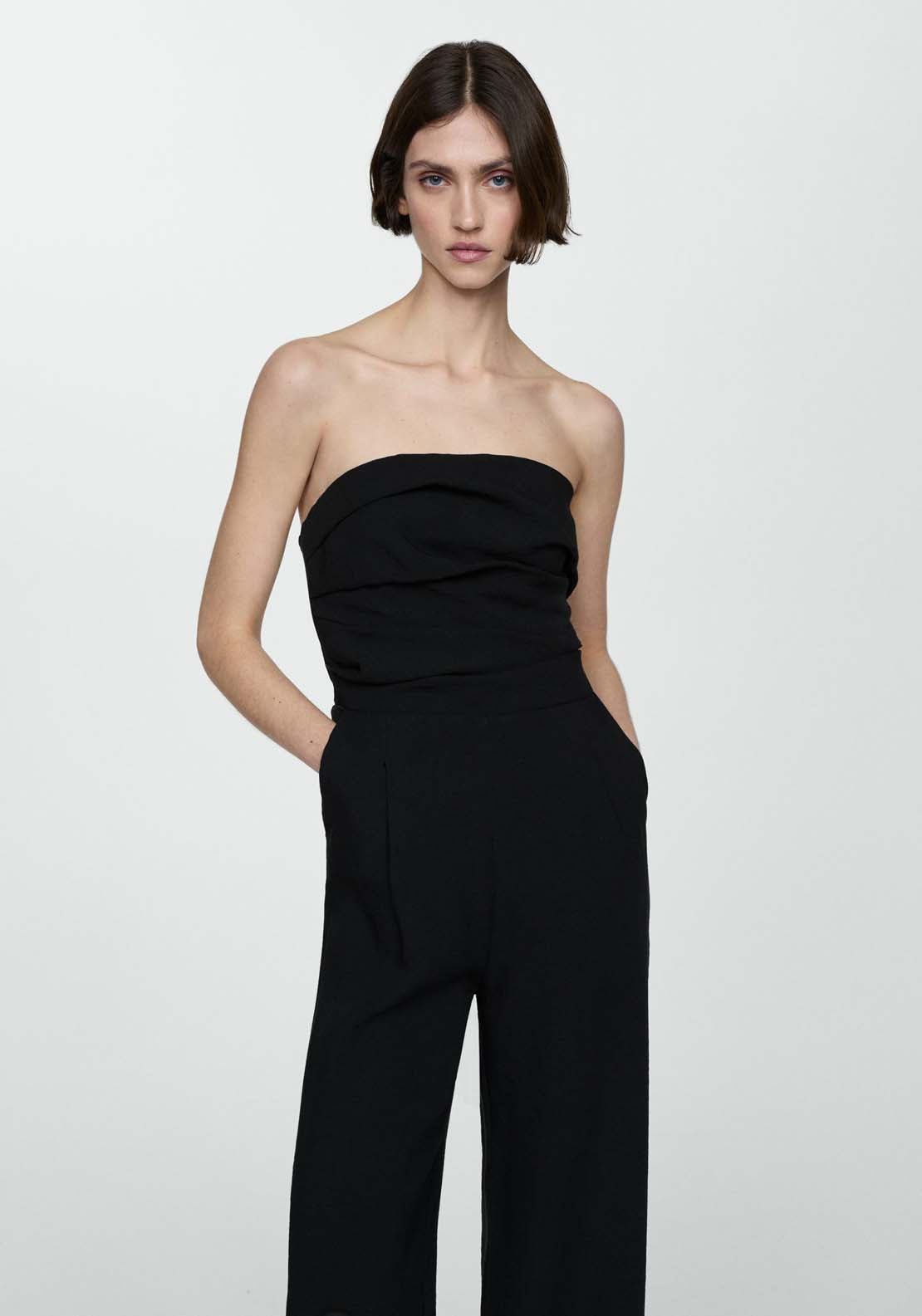 Mango Strapless jumpsuit 2 Shaws Department Stores