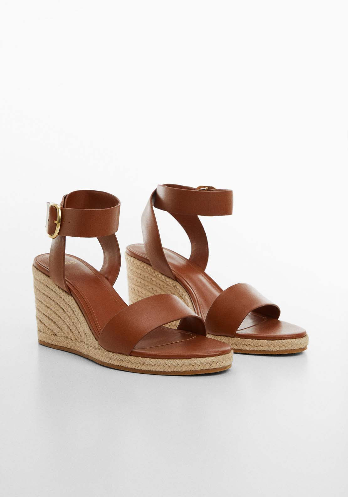Mango Wedge buckle sandals 1 Shaws Department Stores
