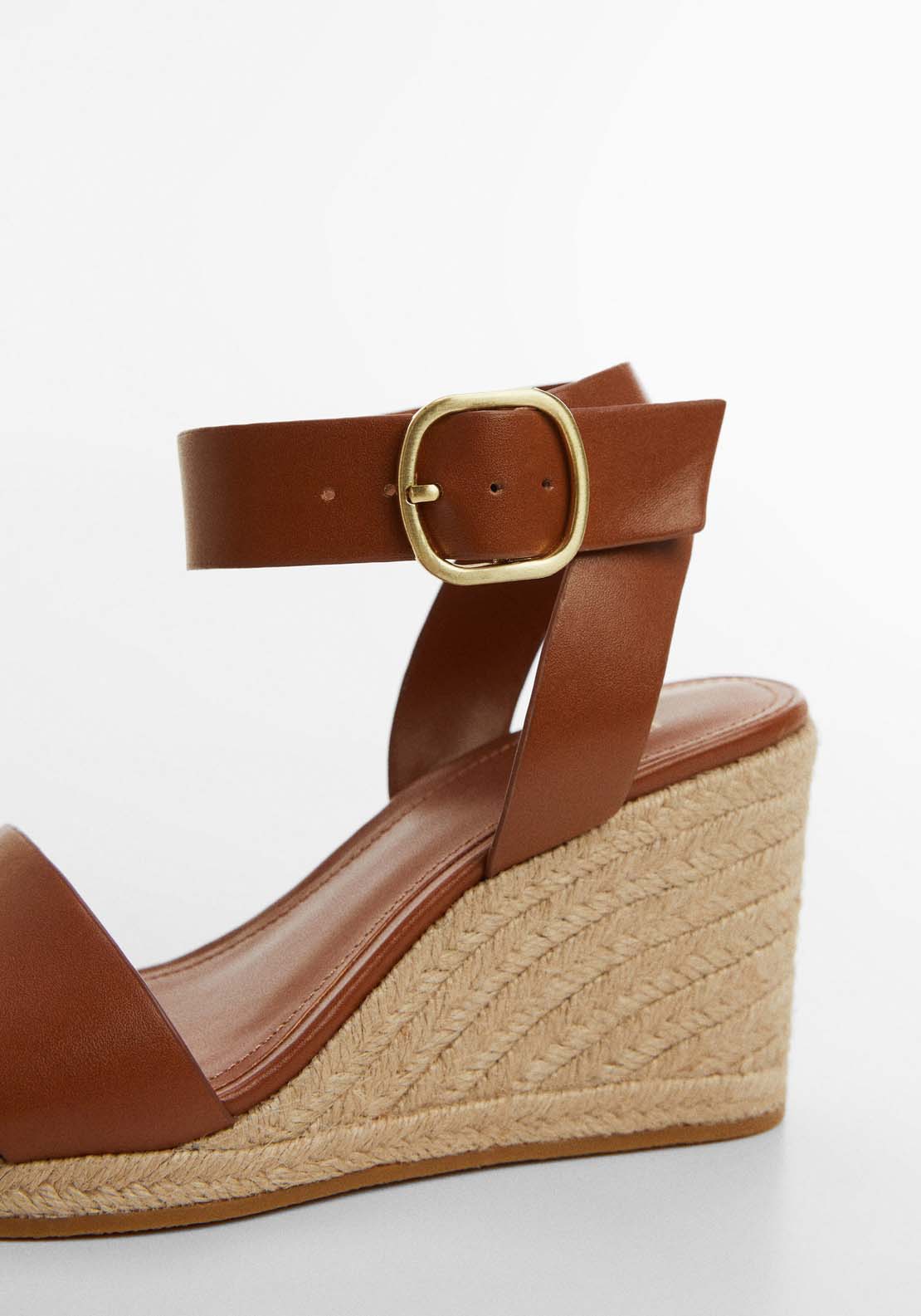 Mango Wedge buckle sandals 3 Shaws Department Stores
