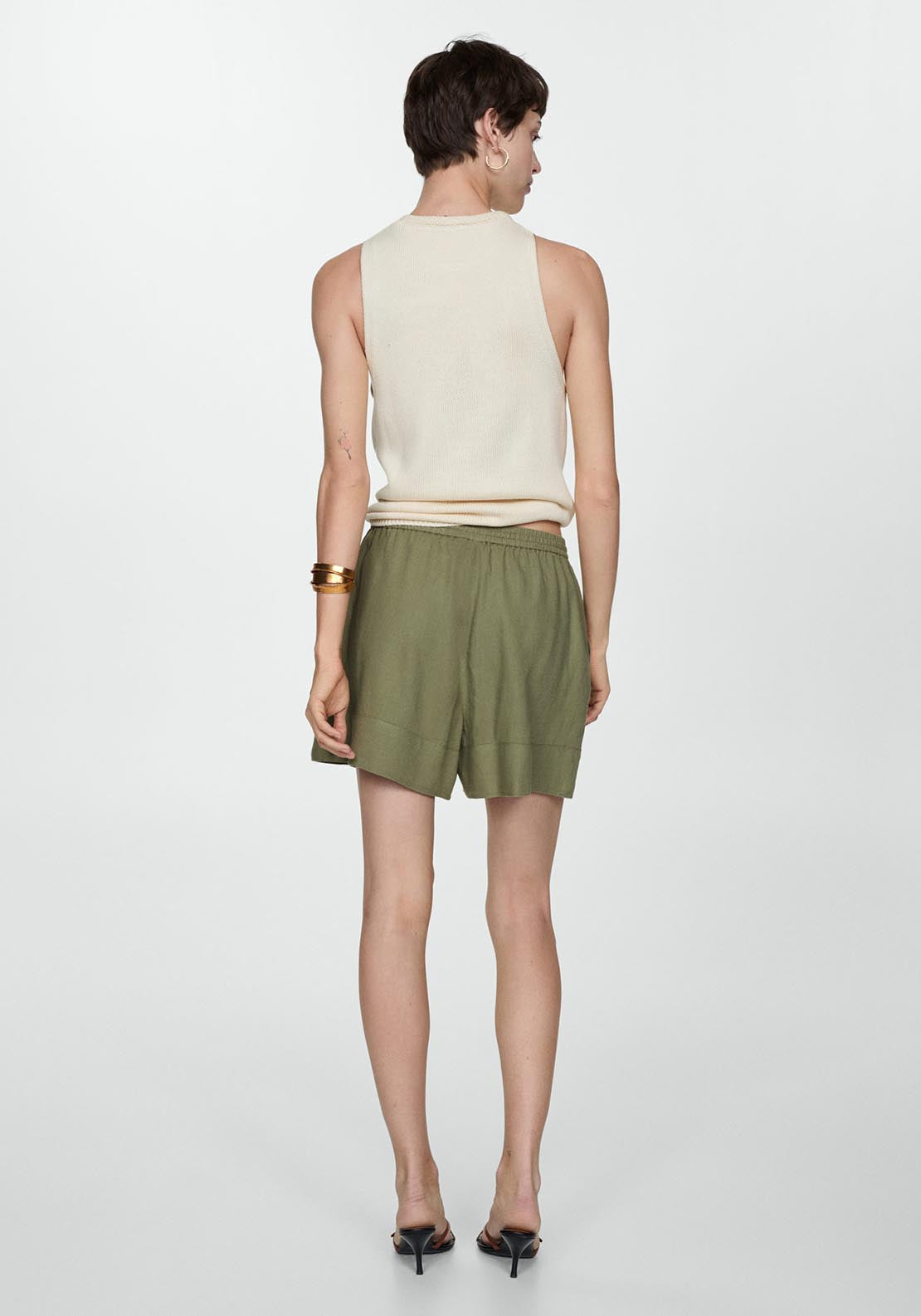 Mango Fluid tie shorts 5 Shaws Department Stores