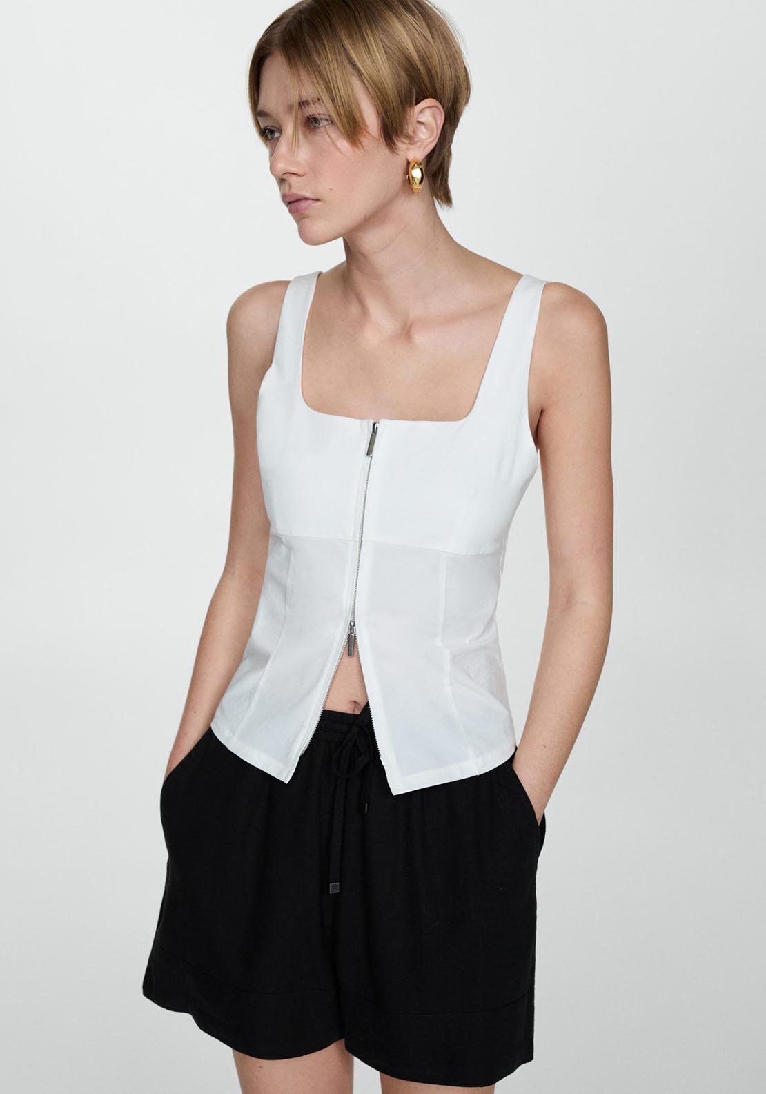 Mango Fluid tie shorts 1 Shaws Department Stores