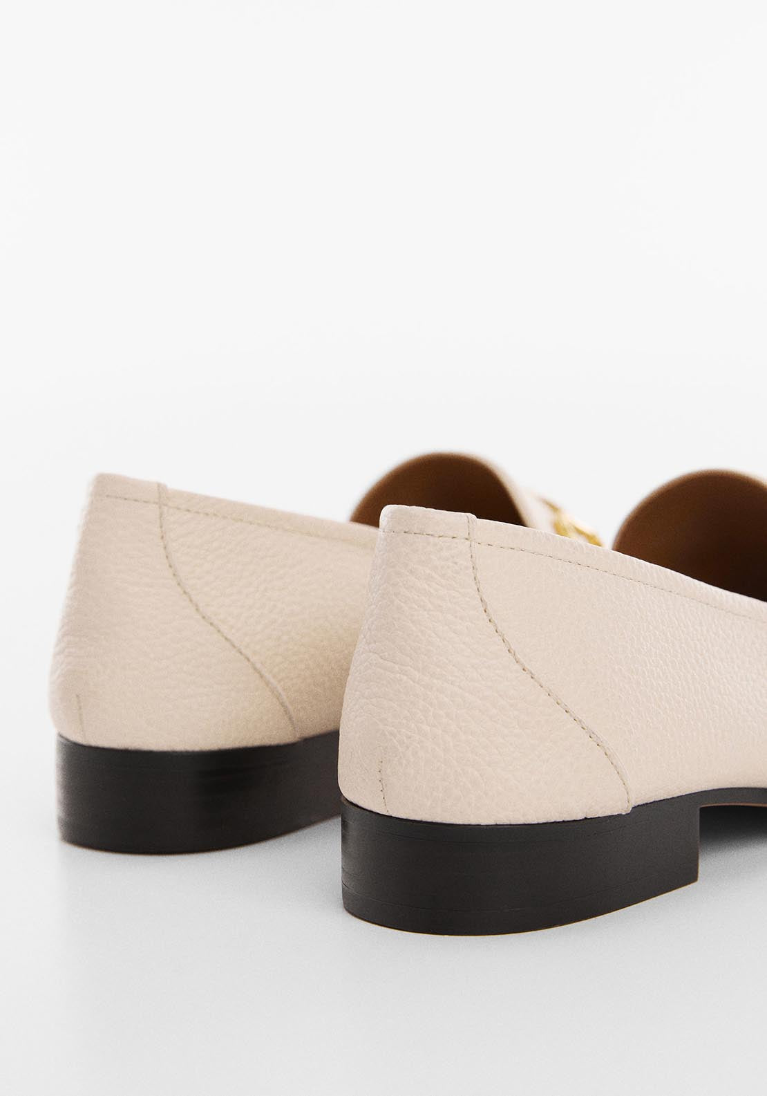 Mango Leather moccasins with metallic detail 4 Shaws Department Stores