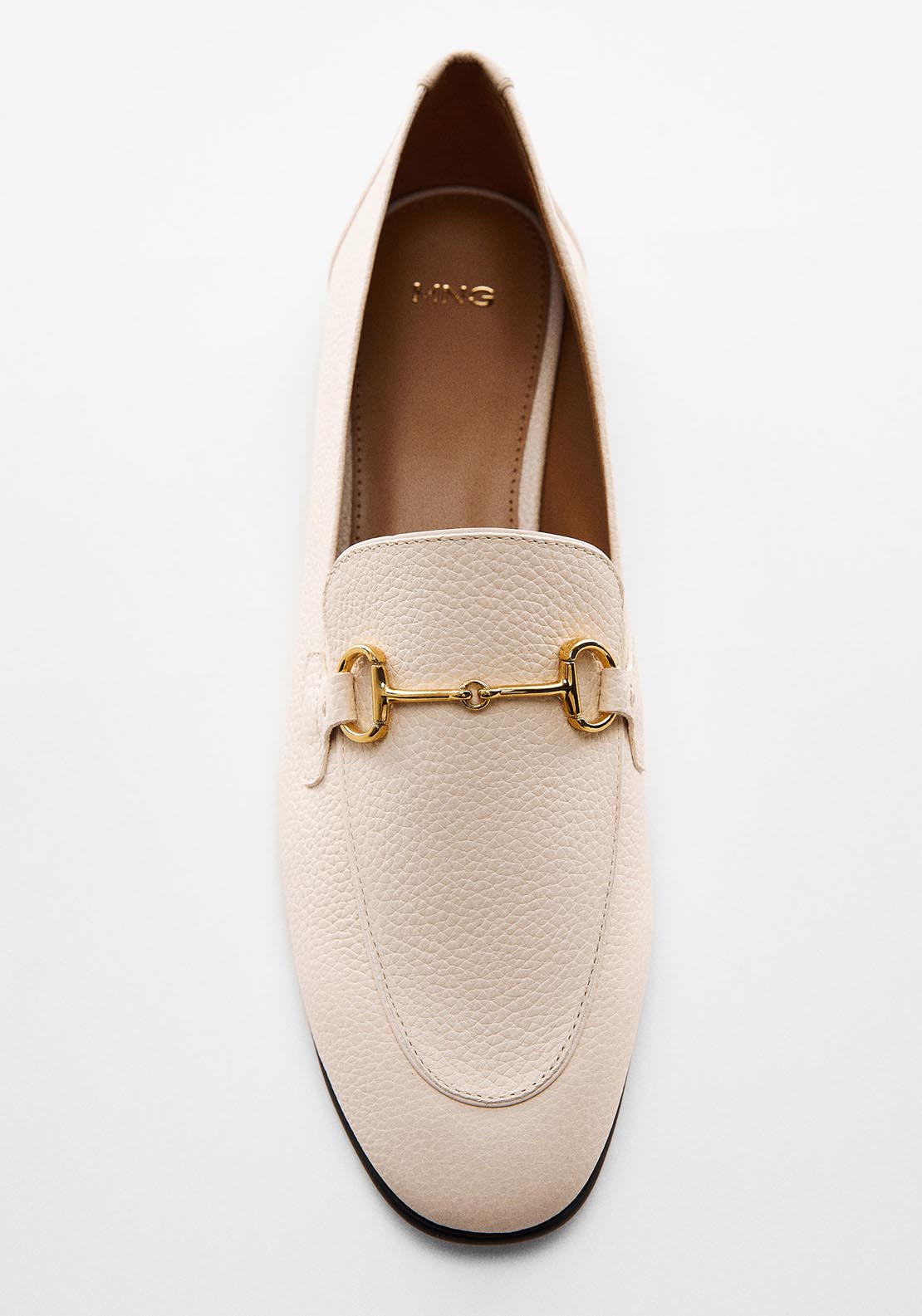 Mango Leather moccasins with metallic detail 1 Shaws Department Stores