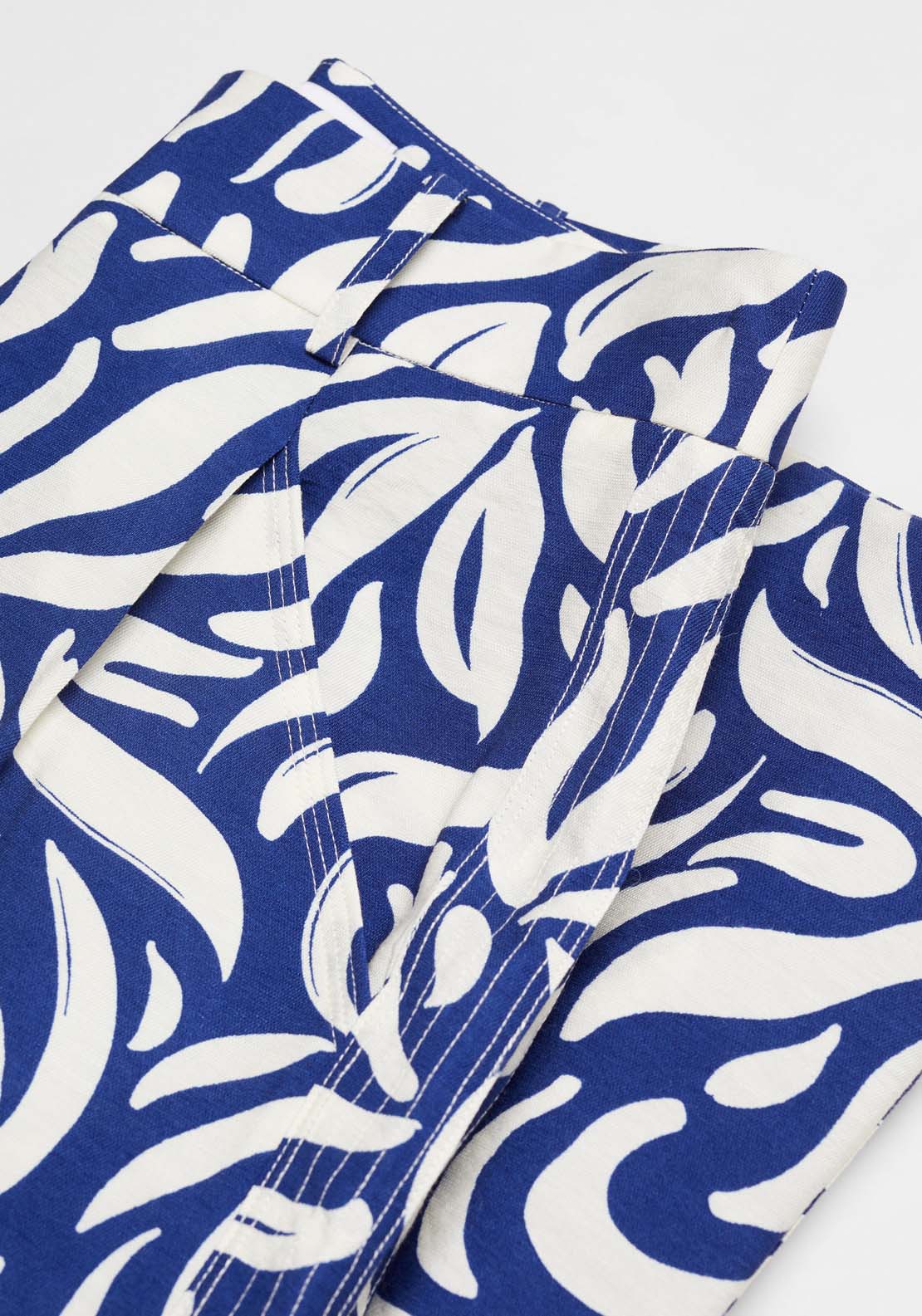 Mango Wideleg trousers printed with darts 6 Shaws Department Stores