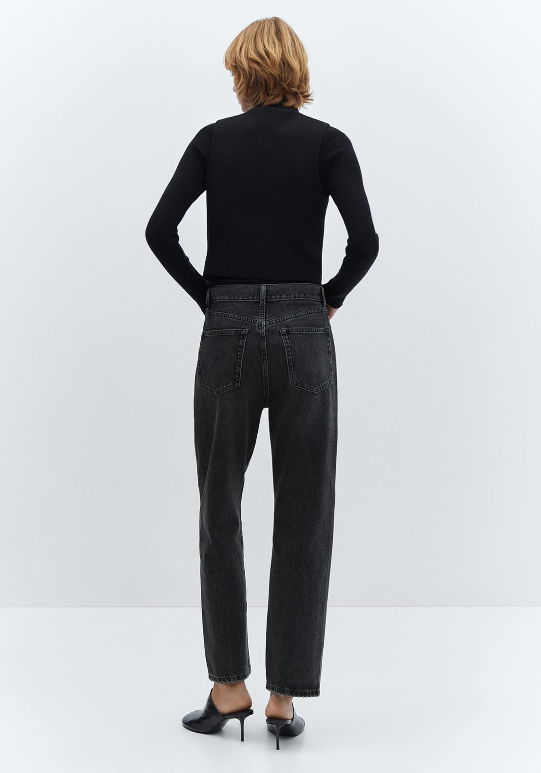 Mango Straight jeans with forward seams 3 Shaws Department Stores
