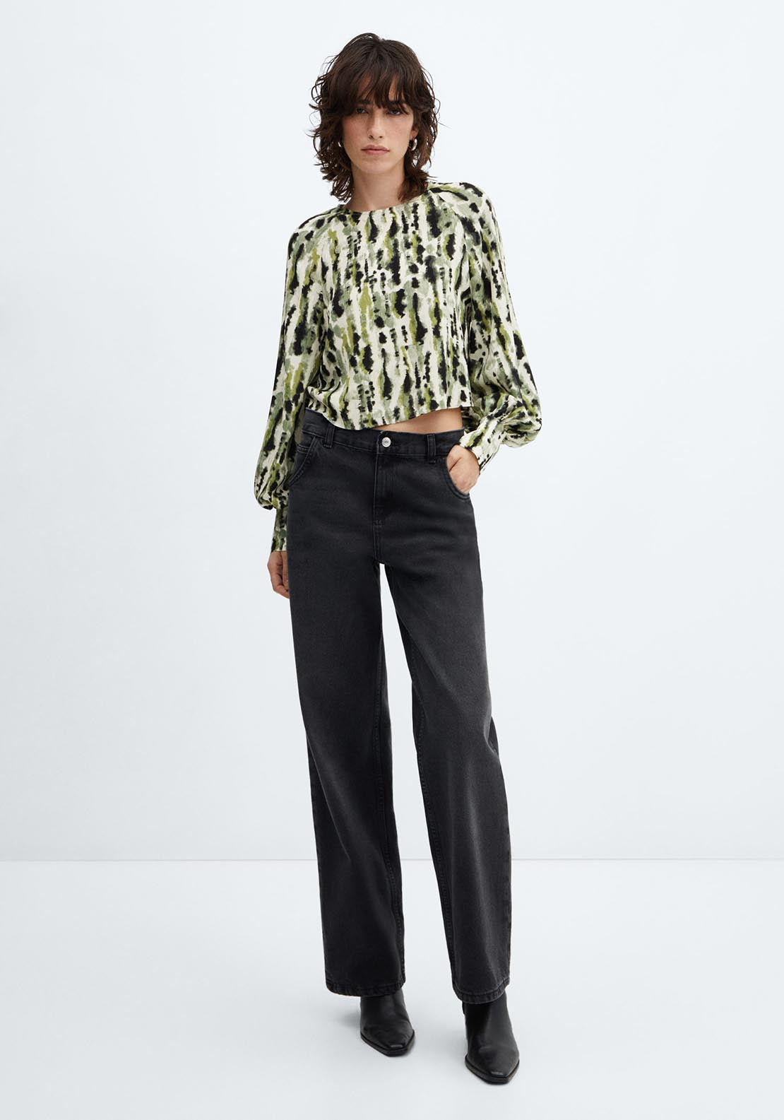 Mango Bow printed blouse 2 Shaws Department Stores