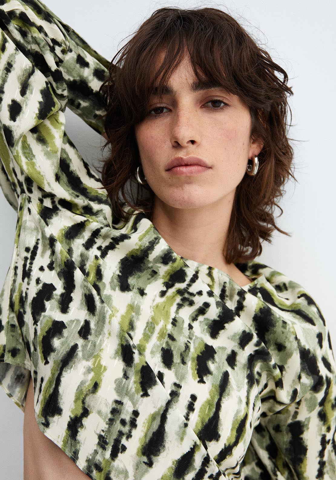 Mango Bow printed blouse 3 Shaws Department Stores