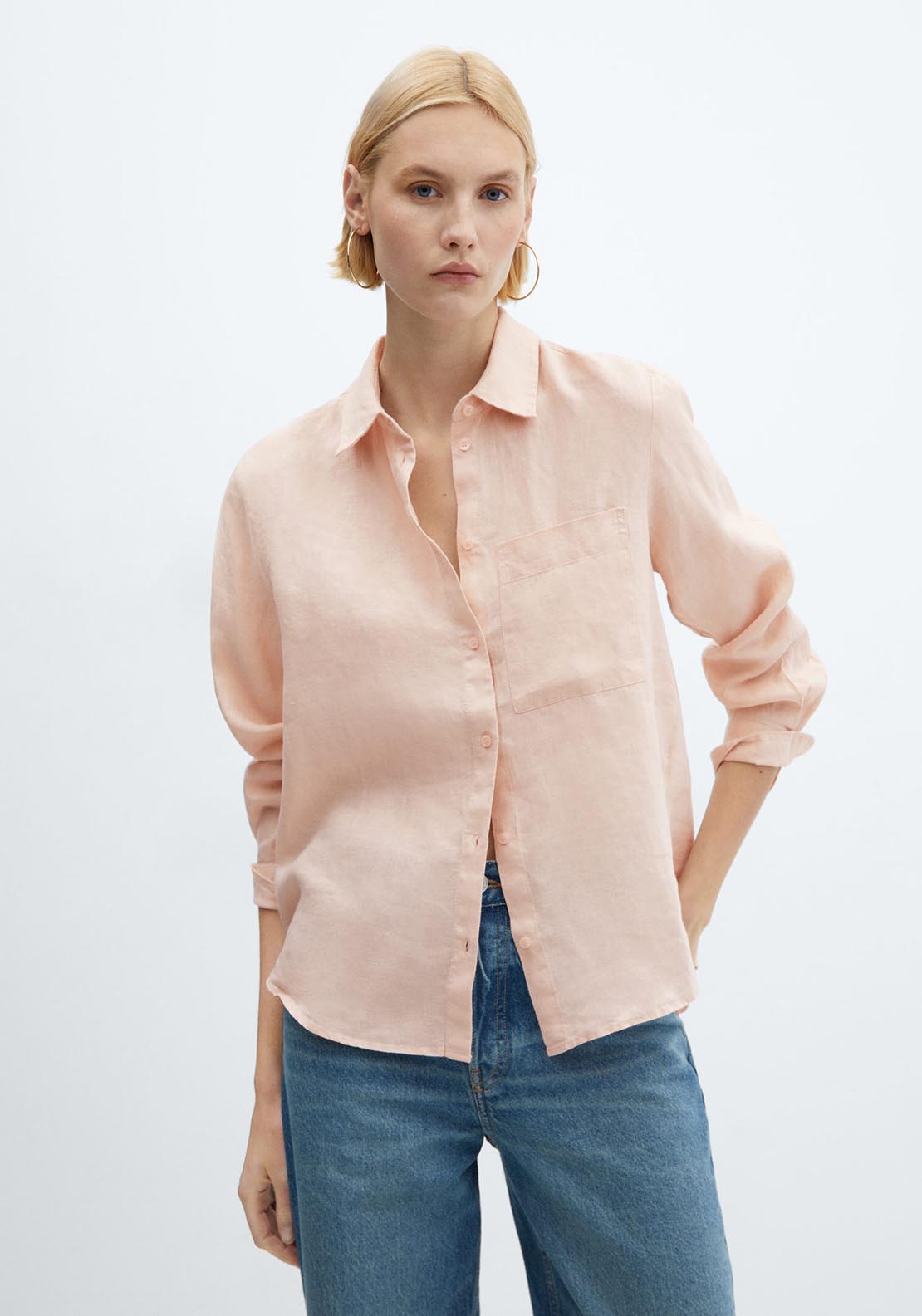 Mango Linen 100% shirt 1 Shaws Department Stores