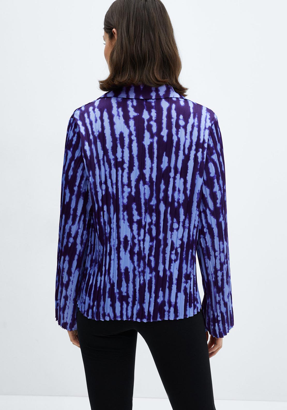 Mango Printed shirred shirt 3 Shaws Department Stores