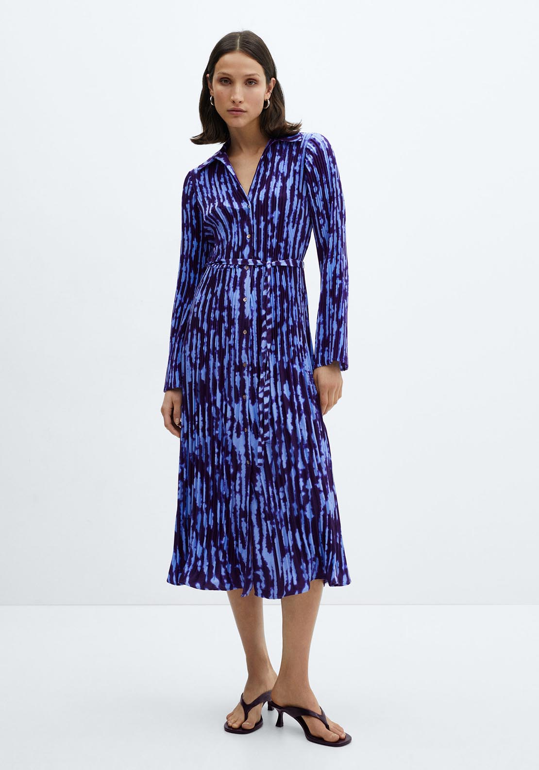 Mango Belt shirt dress 1 Shaws Department Stores