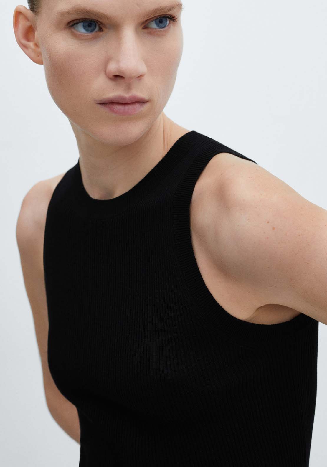 Mango Ribbed knit top 2 Shaws Department Stores