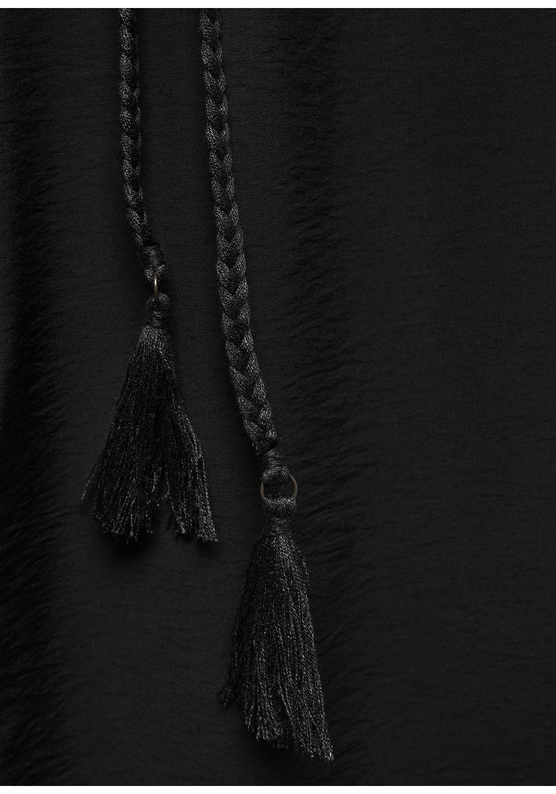 Mango Long jumpsuit with tassel belt 5 Shaws Department Stores