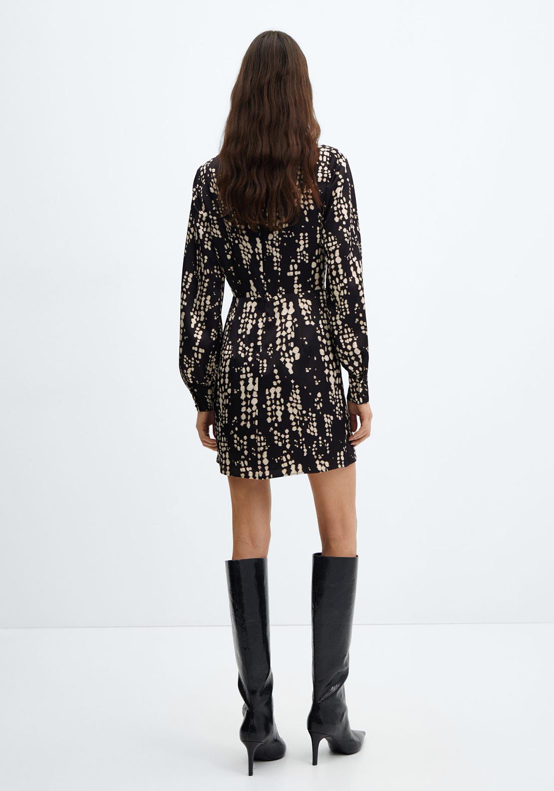 Mango Pleat printed dress 3 Shaws Department Stores