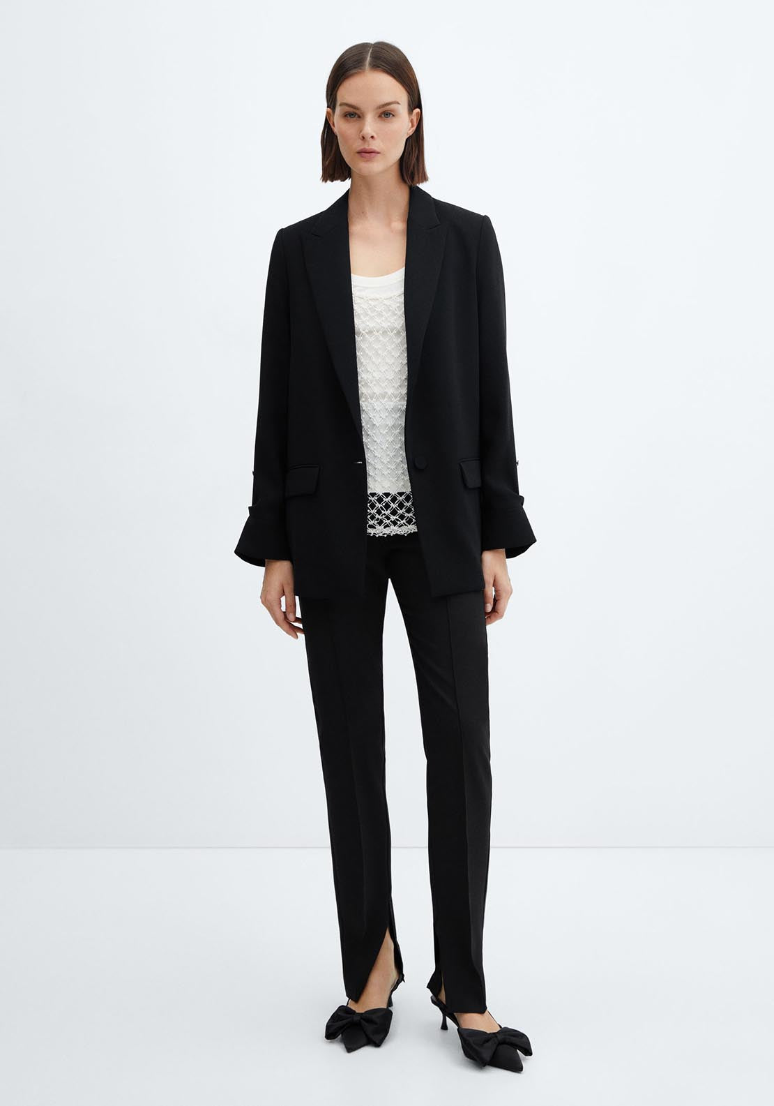 Mango Structured lapels blazer 7 Shaws Department Stores