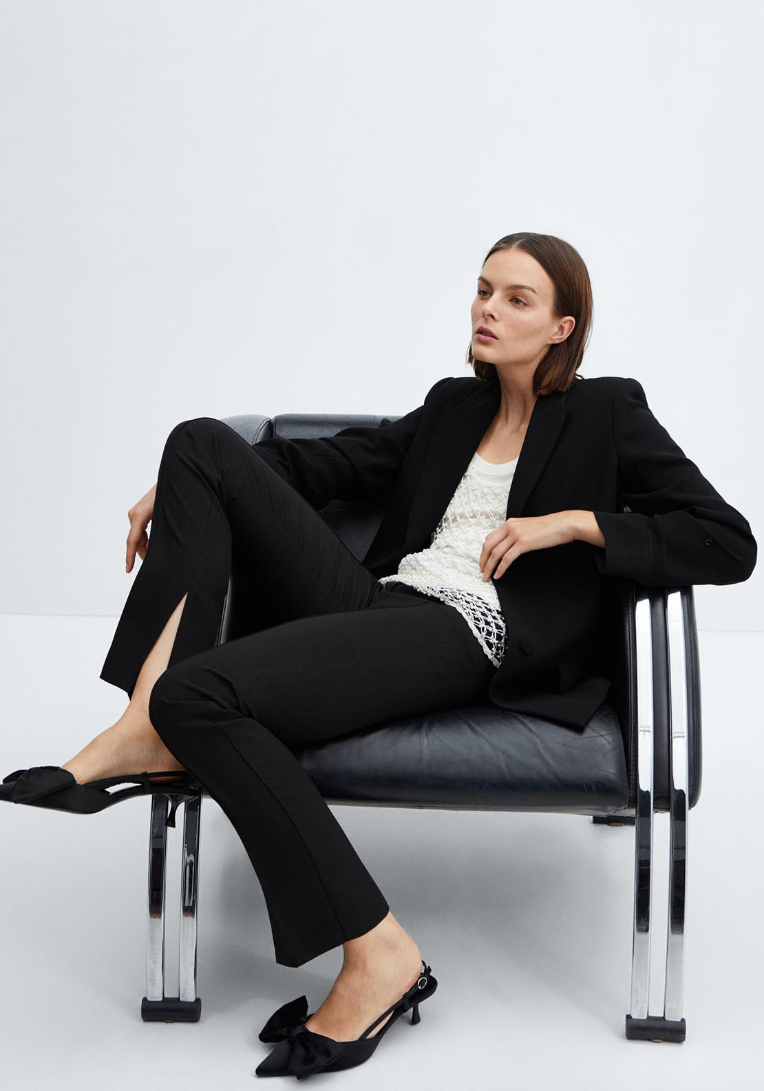 Mango Structured lapels blazer 6 Shaws Department Stores