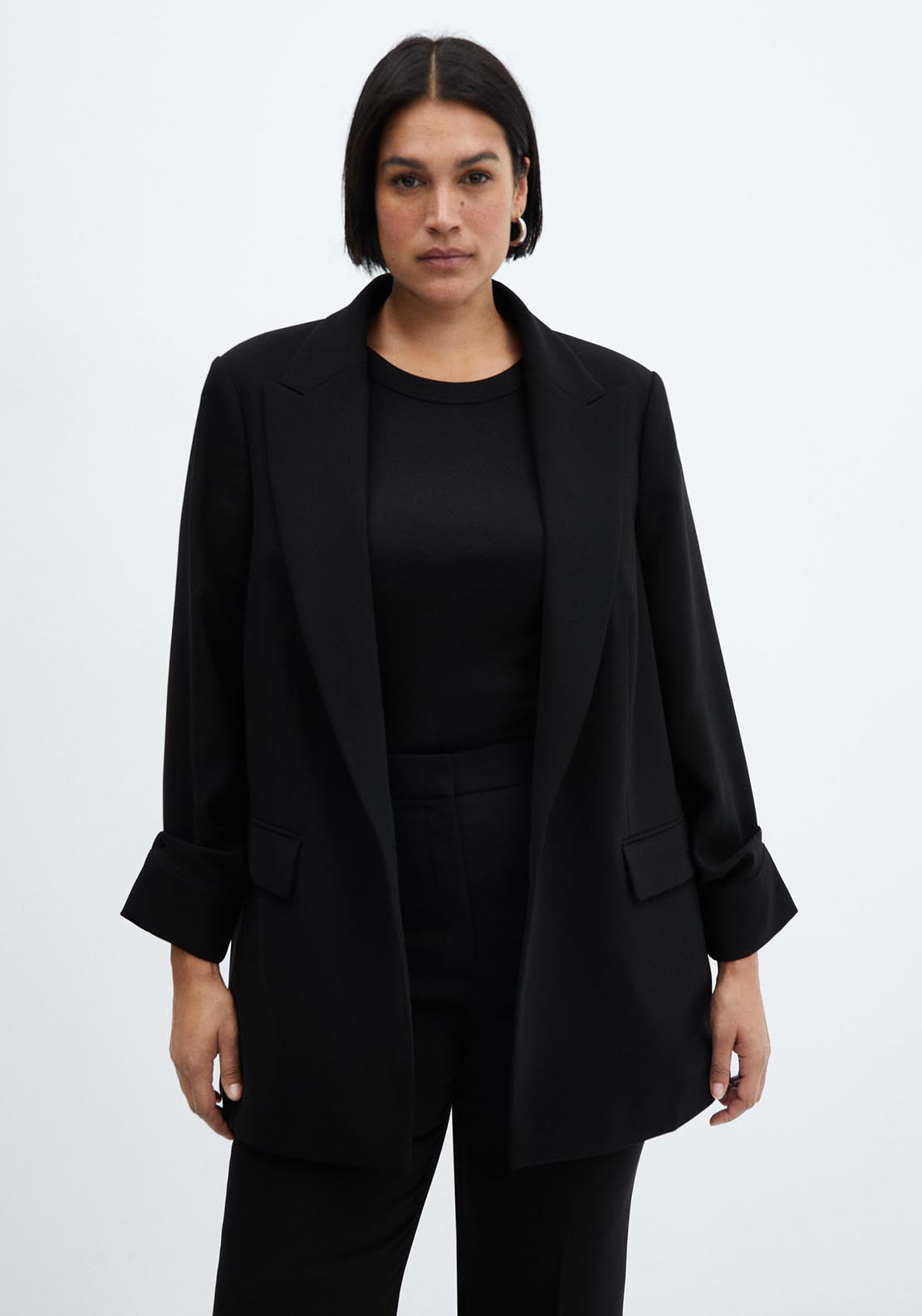 Mango Structured lapels blazer 1 Shaws Department Stores