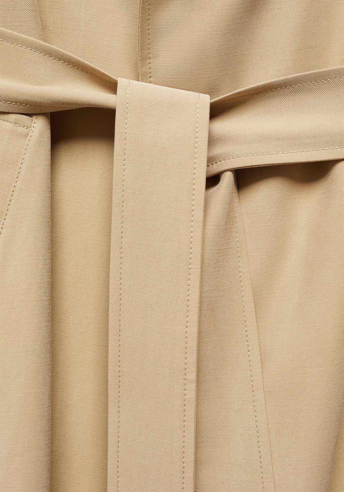 Mango Flowy lapel trench 4 Shaws Department Stores