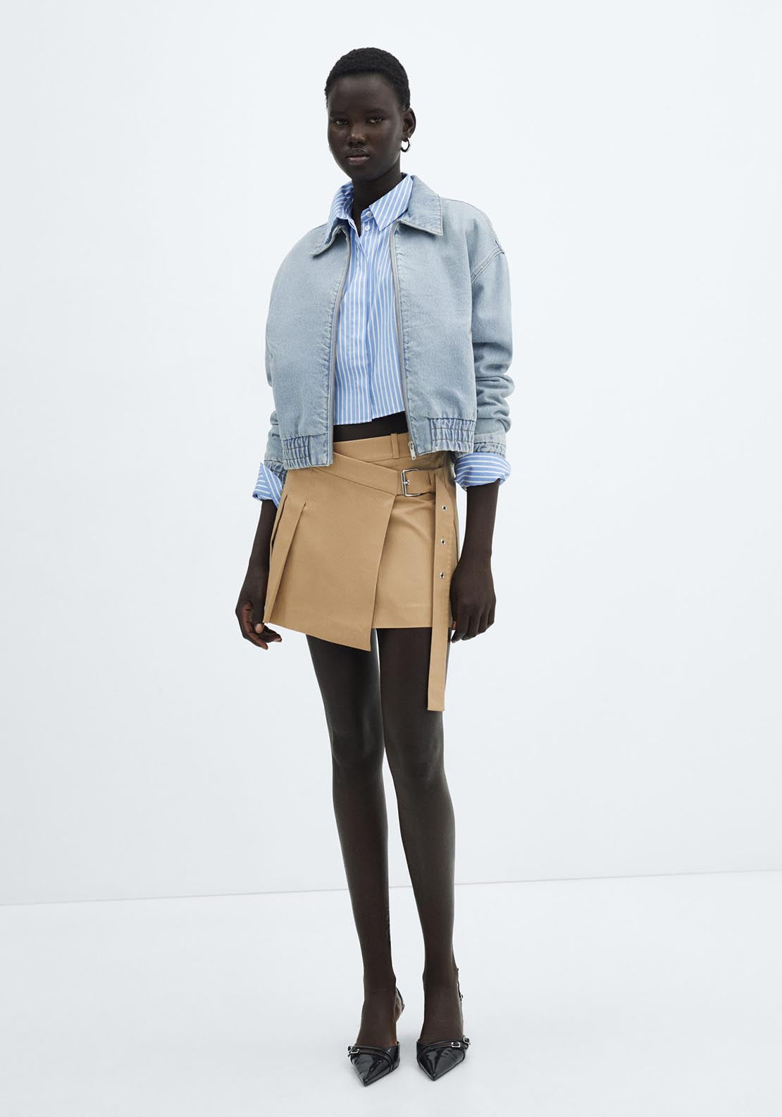 Mango Denim bomber jacket 2 Shaws Department Stores