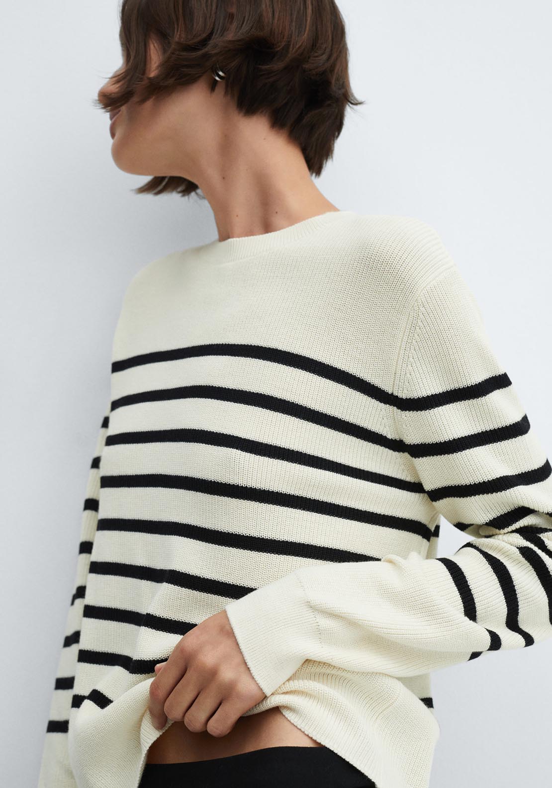 Mango Roundneck knitted sweater 5 Shaws Department Stores