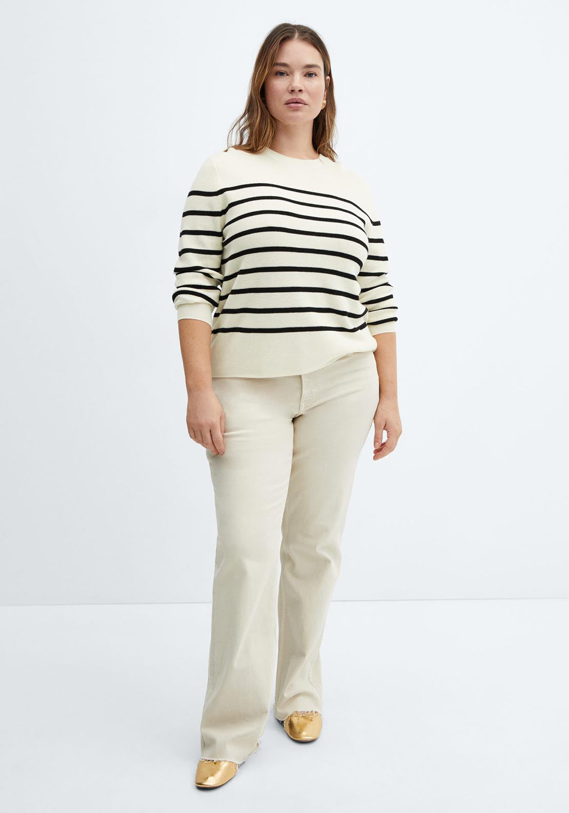 Mango Roundneck knitted sweater 1 Shaws Department Stores