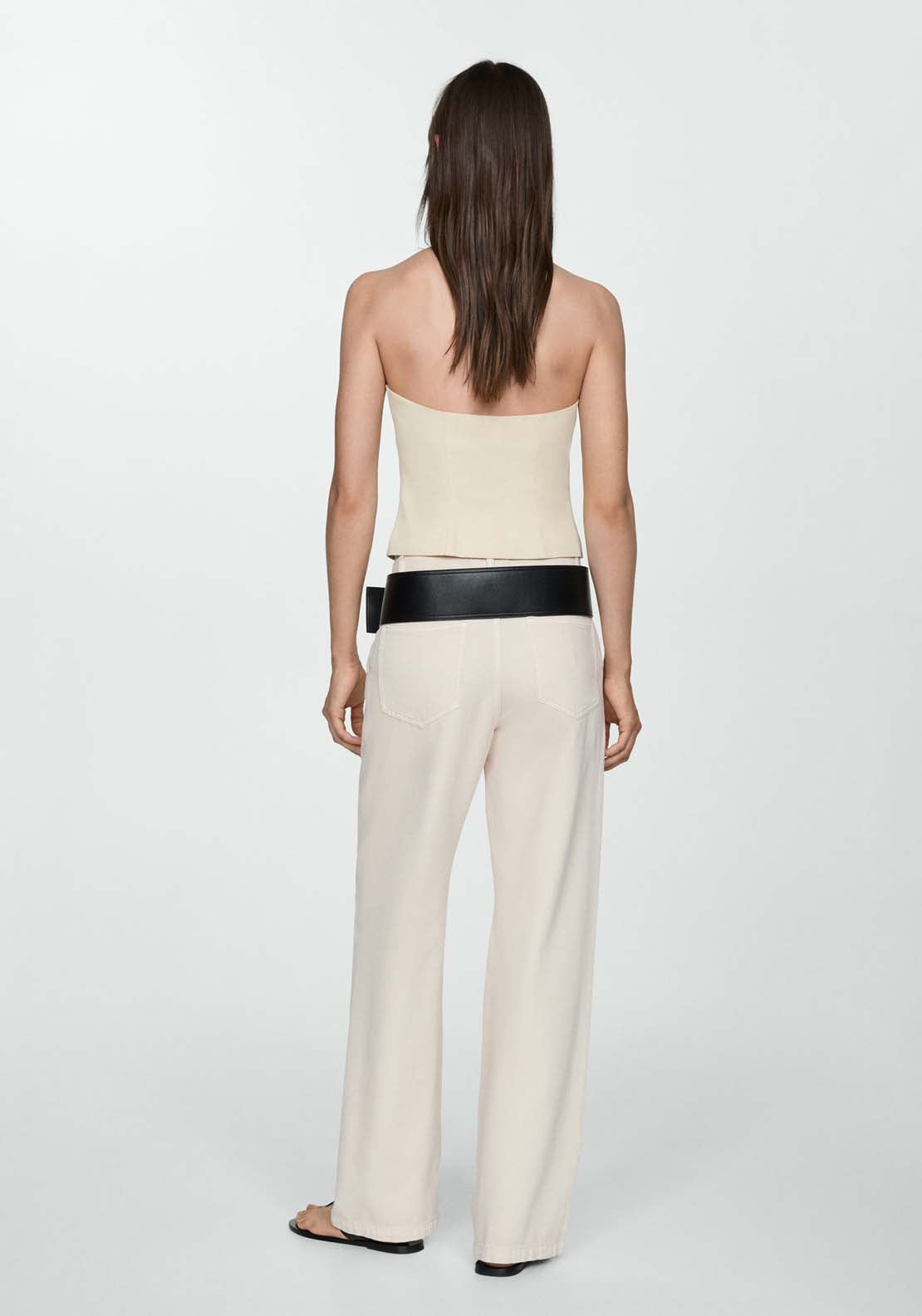 Mango Straight pleated jeans 4 Shaws Department Stores
