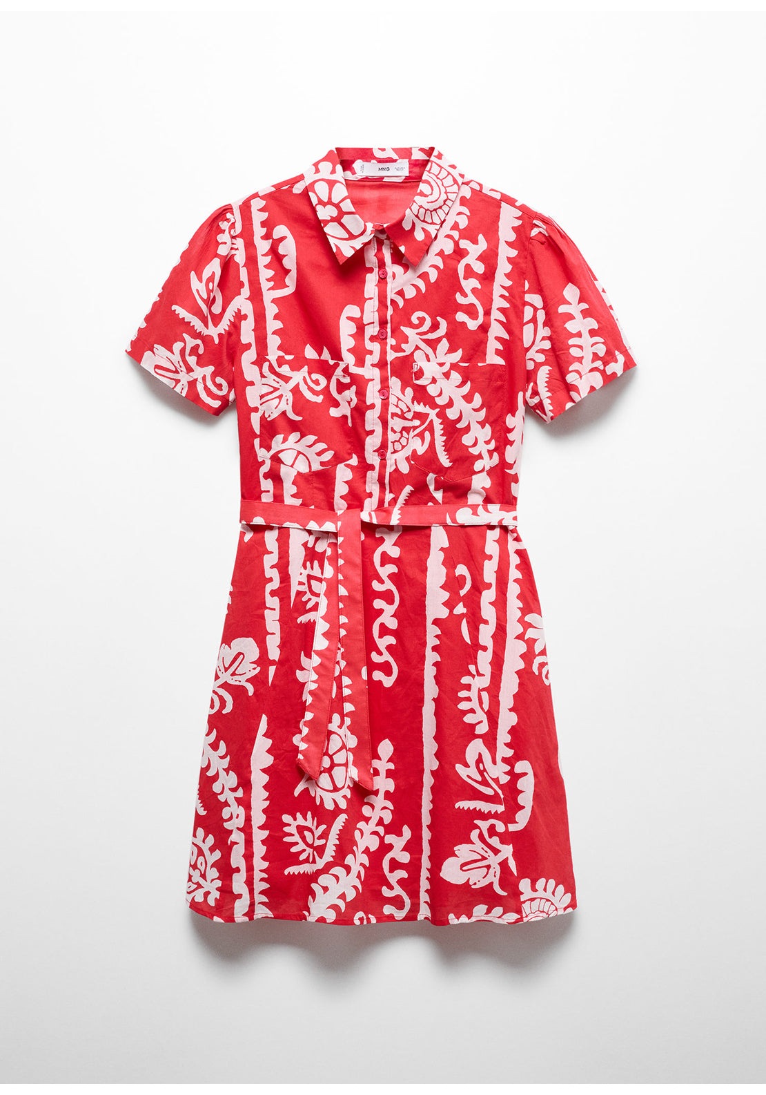 Mango Printed bow dress 5 Shaws Department Stores