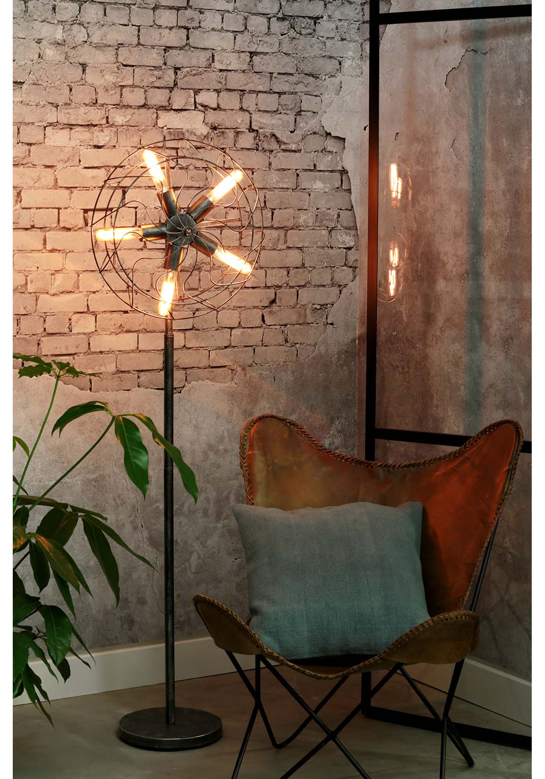 The Home Leather Butterfly Chair 4 Shaws Department Stores