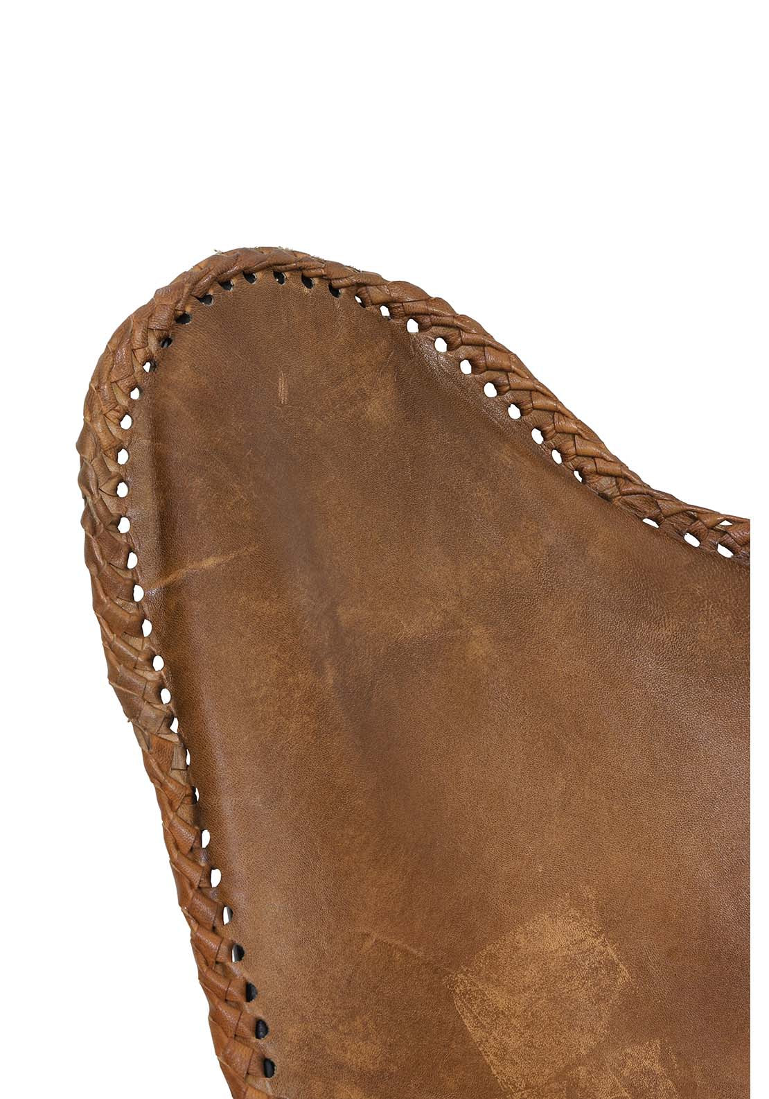 The Home Leather Butterfly Chair 3 Shaws Department Stores