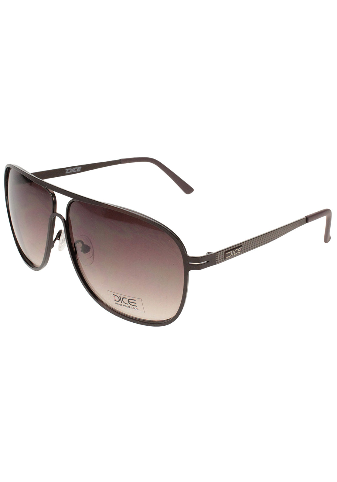 Eclipz Large Plastic Wayfer Sunglasses With Chain Side Arm Detail-Pink Grad - Brown 1 Shaws Department Stores