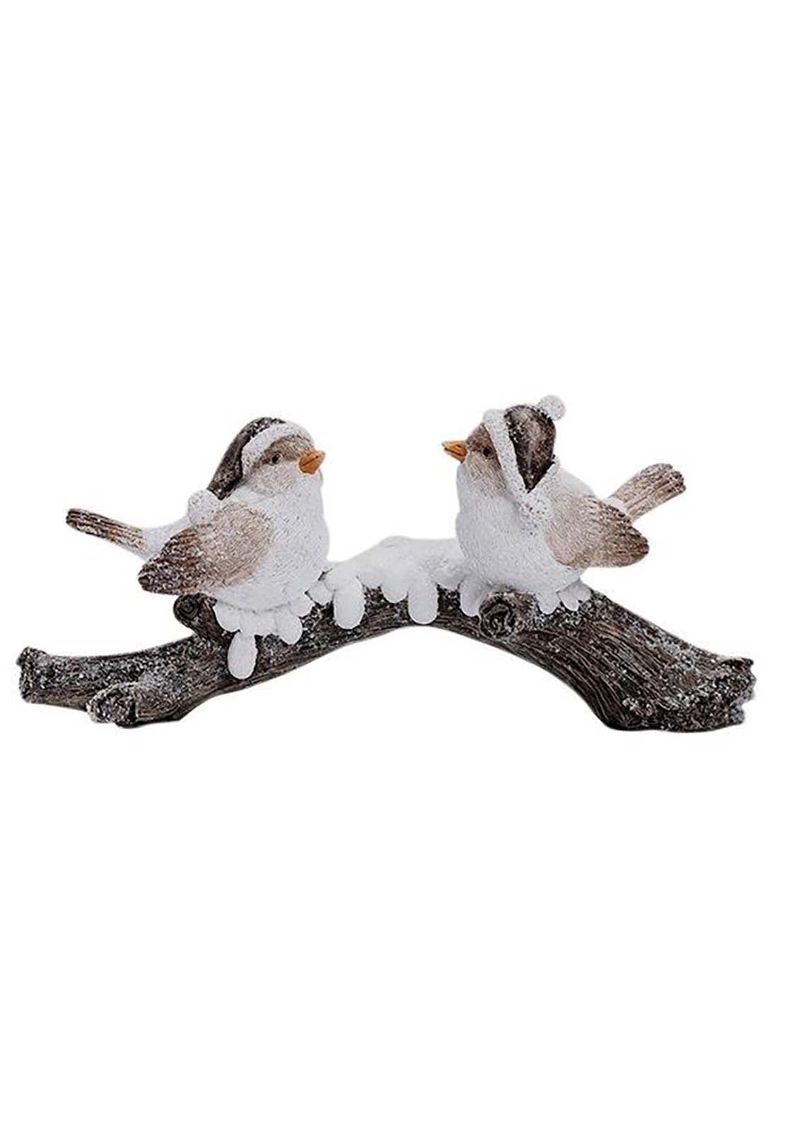 The Home Christmas Frosty 2 Birds On Tree Branch 1 Shaws Department Stores