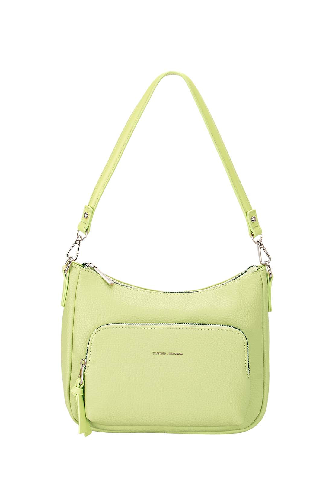 David Jones Double Shoulder Zip Bag - Pistachio 1 Shaws Department Stores