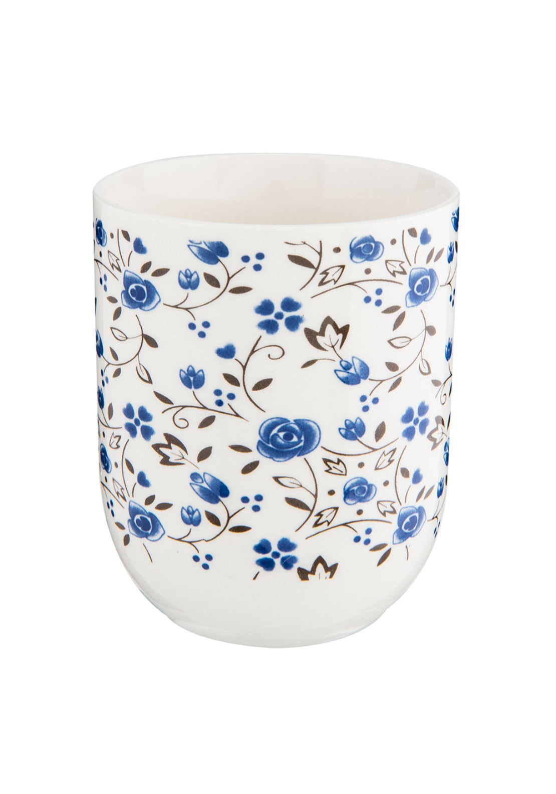 Floral Print Mug - Blue Roses
