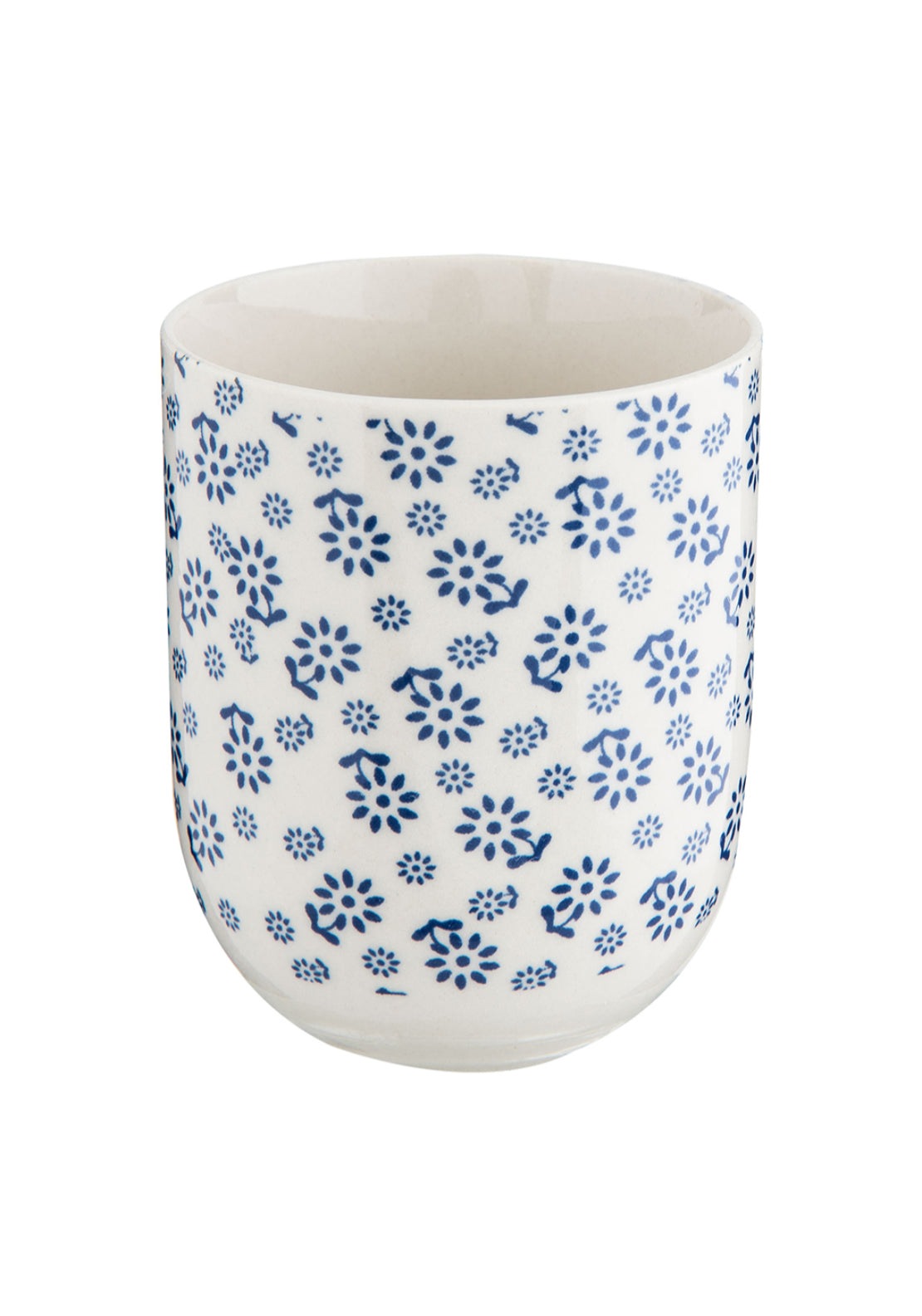 Floral Print Mug - Blue Flowers