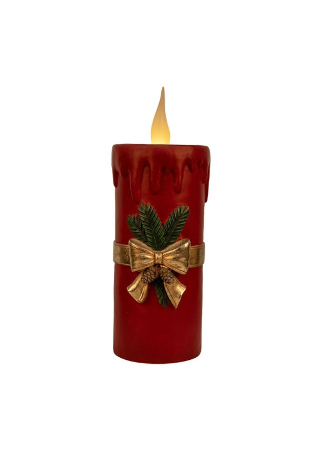 LED Christmas Candle - Red