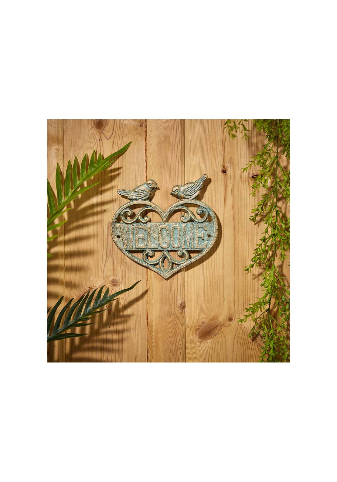 The Home Collection Iron Welcome Heart Plaque 1 Shaws Department Stores