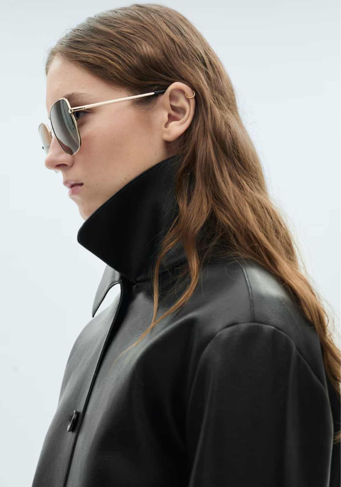 Mango Leather-effect jacket with pockets - Black 3 Shaws Department Stores