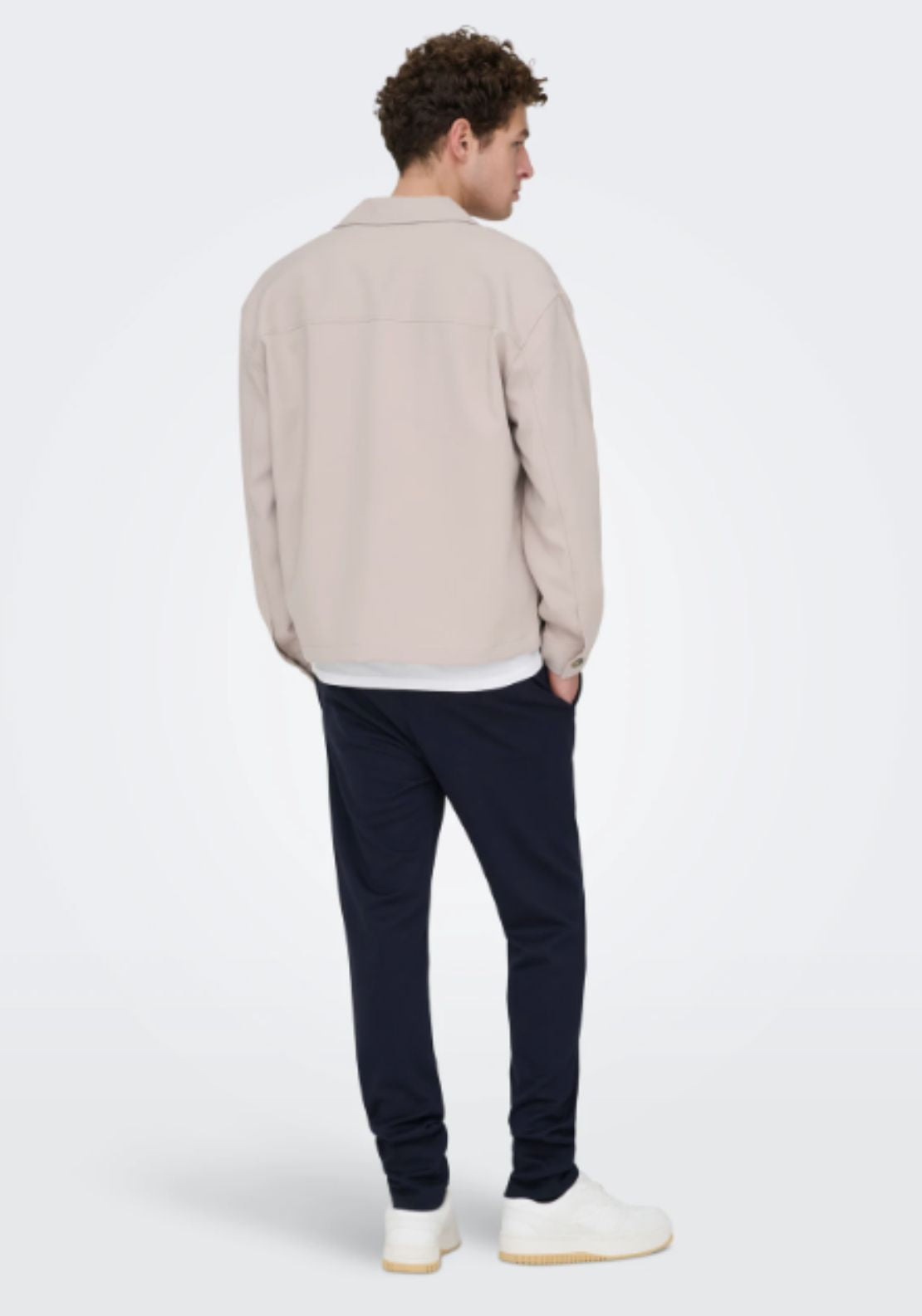 Only & Sons Mark Slim Fit Chino Trousers - Night Sky 2 Shaws Department Stores