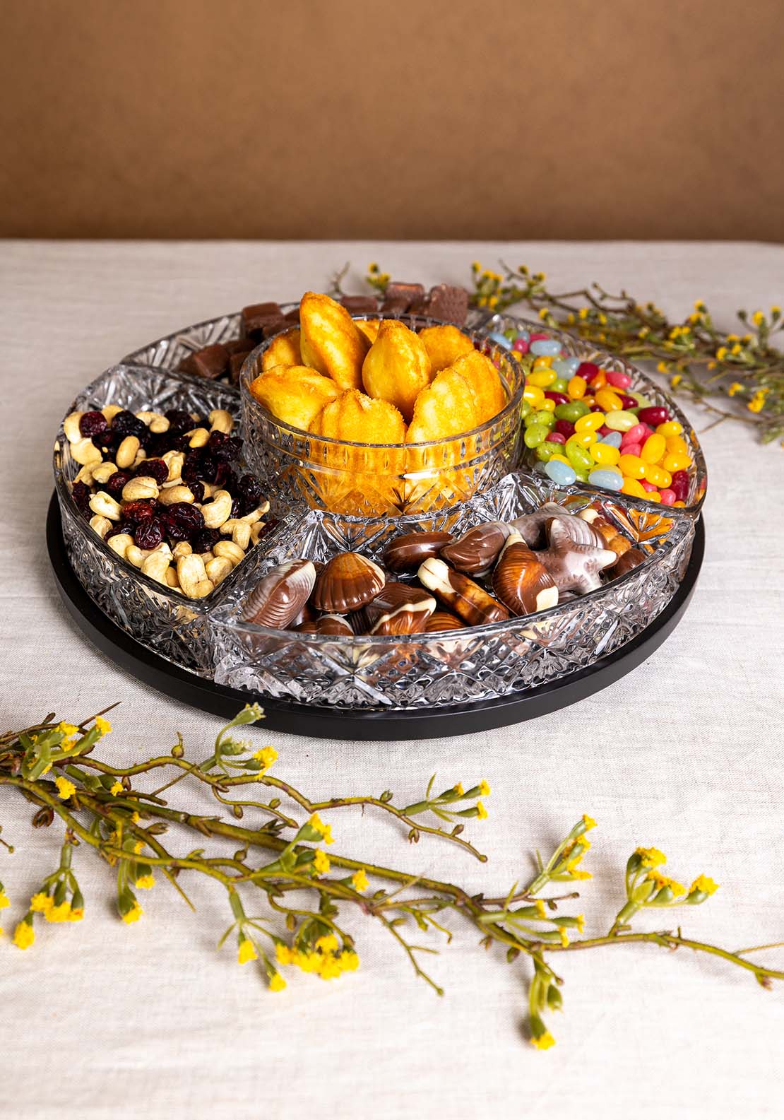 Killarney Crystal Trinity Lazy Susan Serving Set 2 Shaws Department Stores