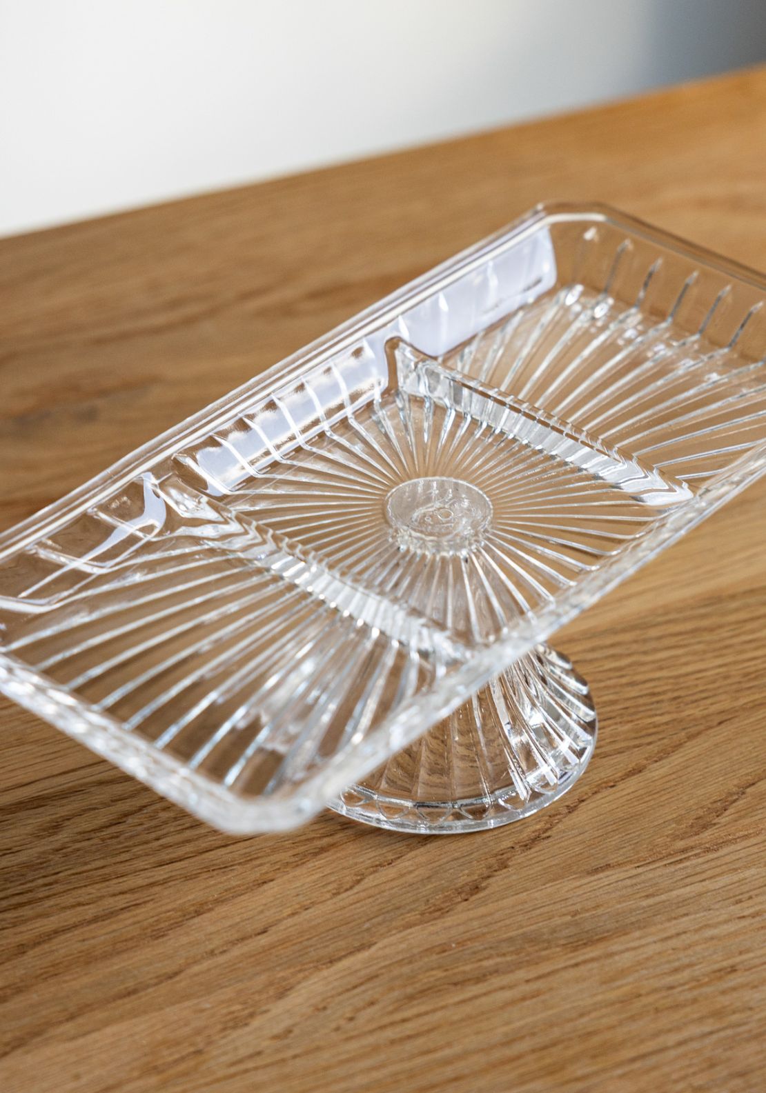 Killarney Crystal Muckross Rectangular Divided Food Platter 2 Shaws Department Stores